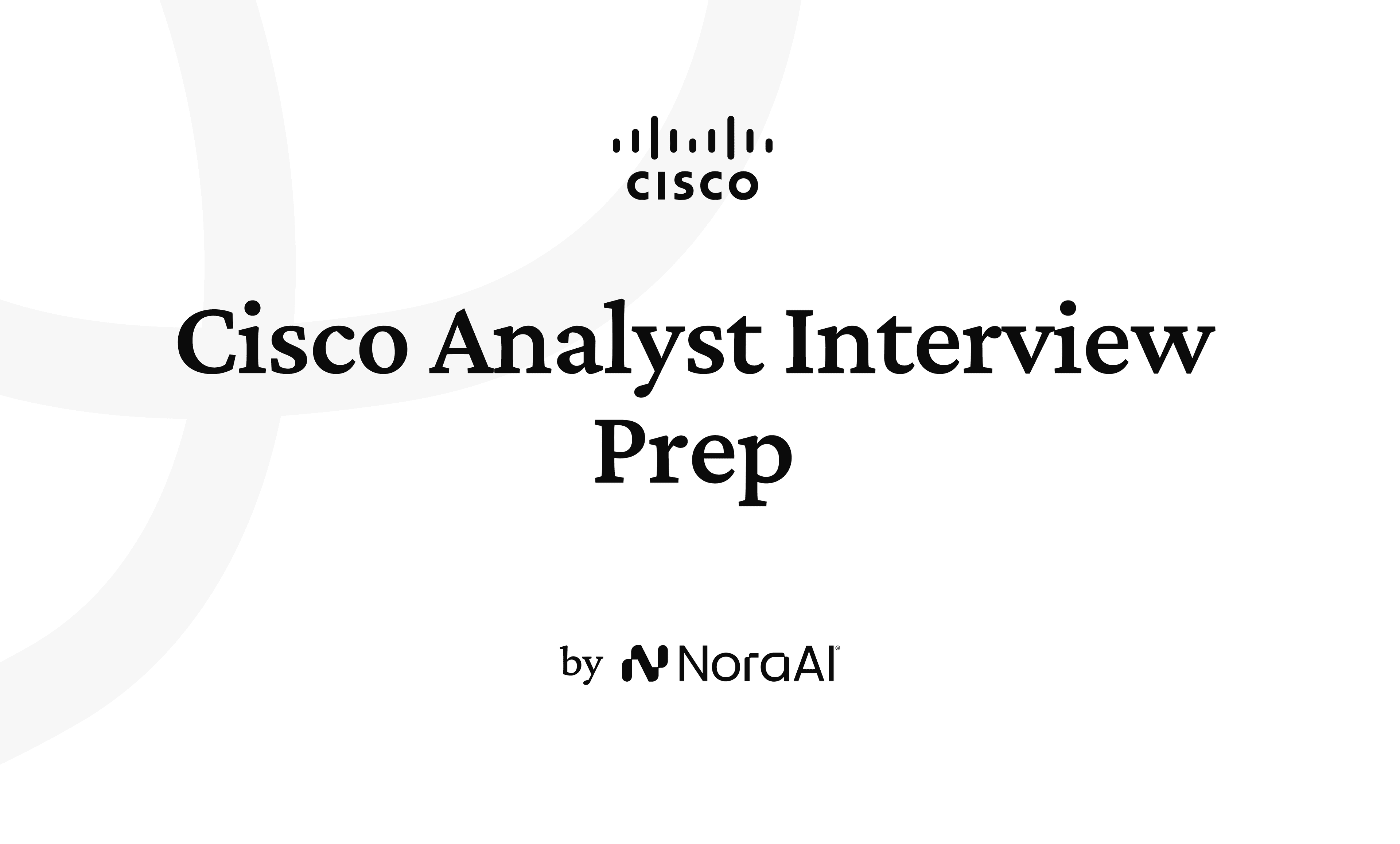 Cisco Analyst Interview logo