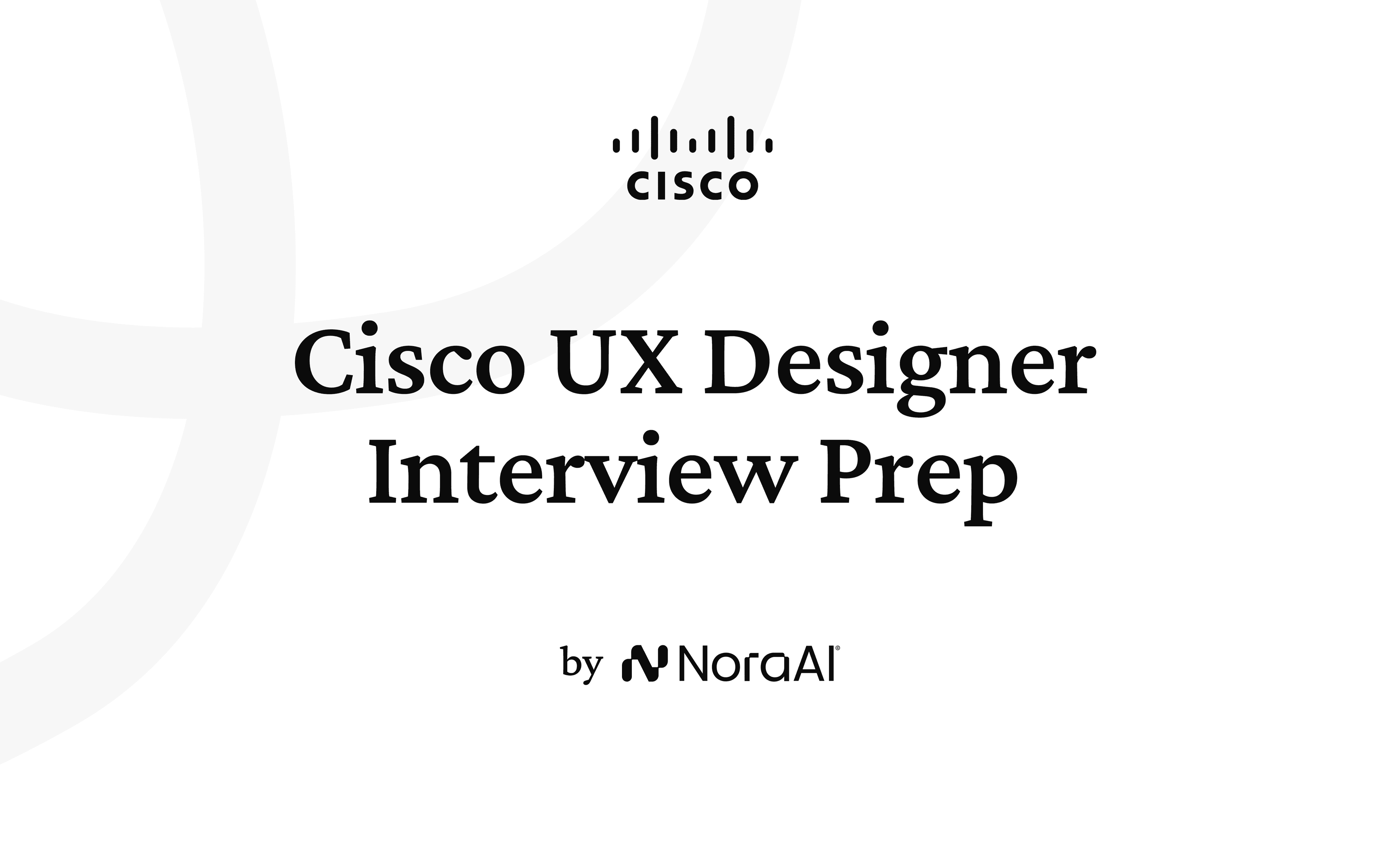 Cisco UX Designer Interview logo