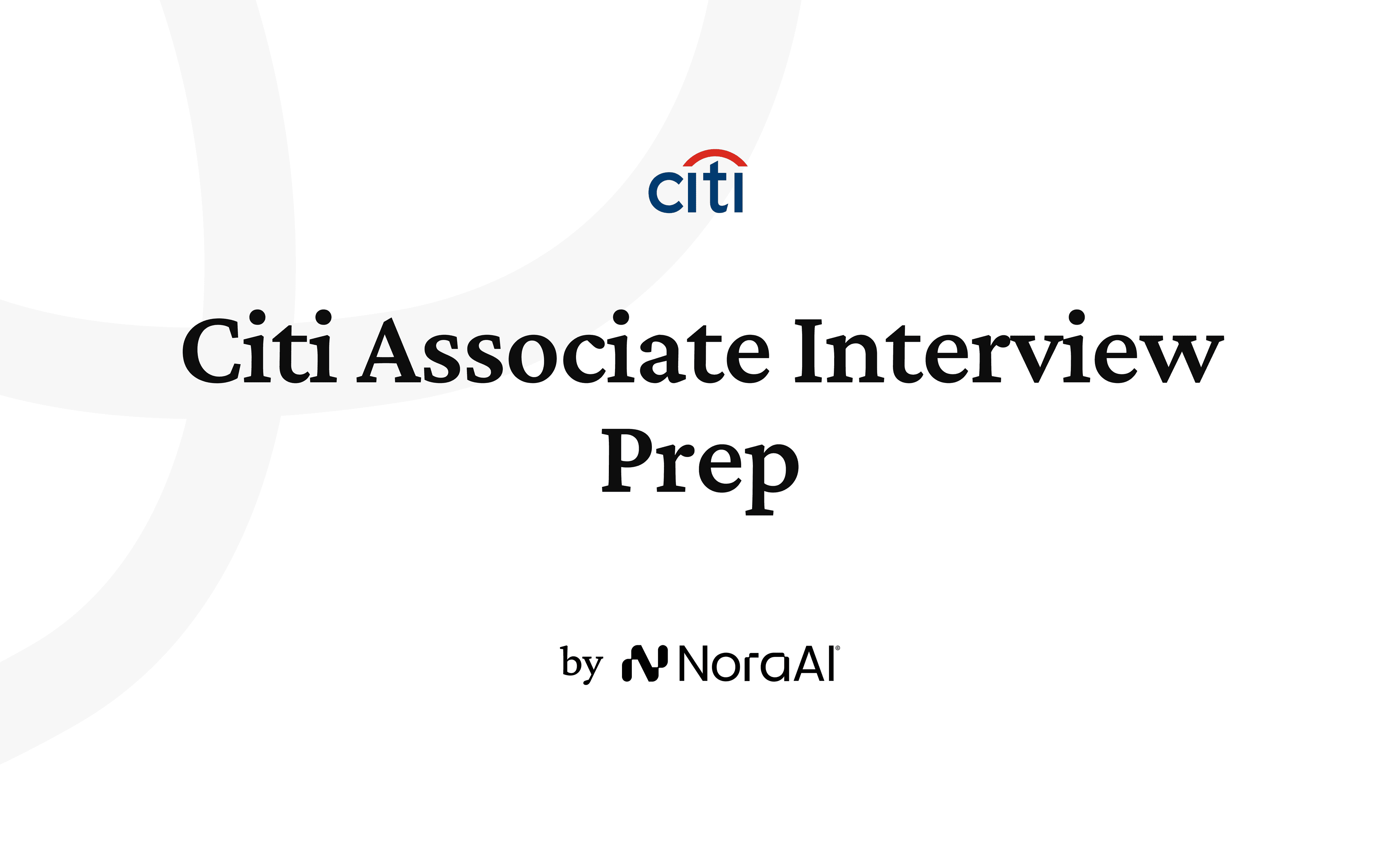 Citi Associate Interview logo