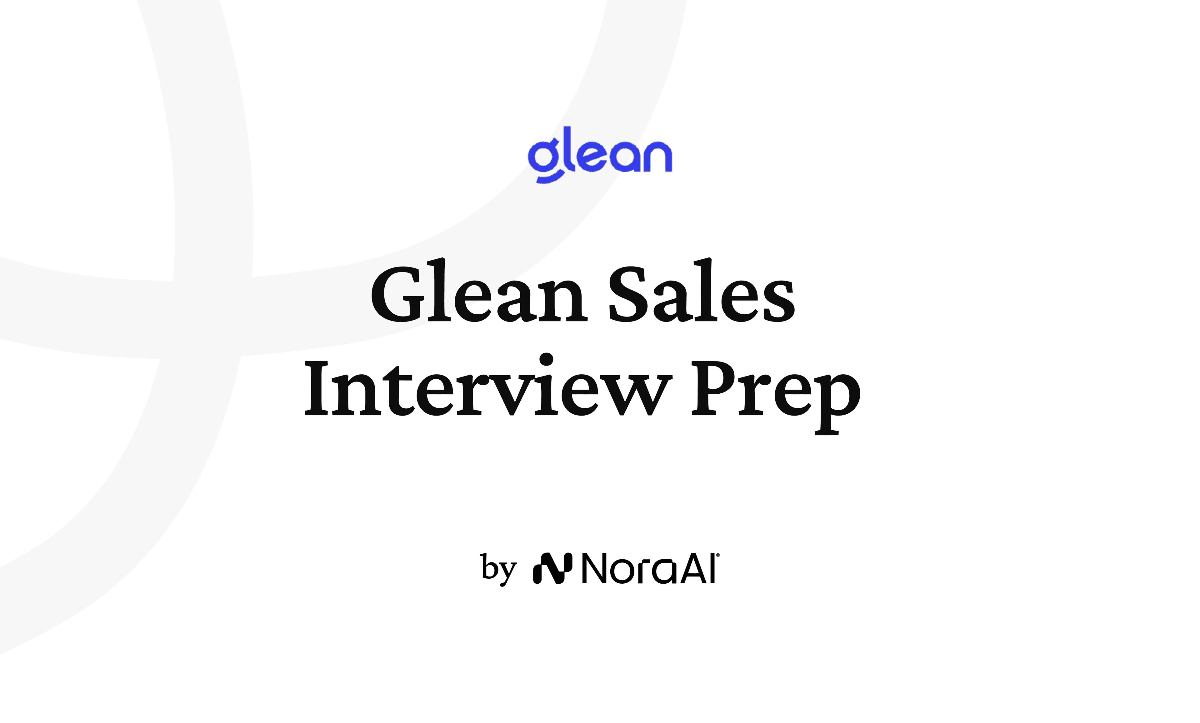 Glean Sales interview Prep logo