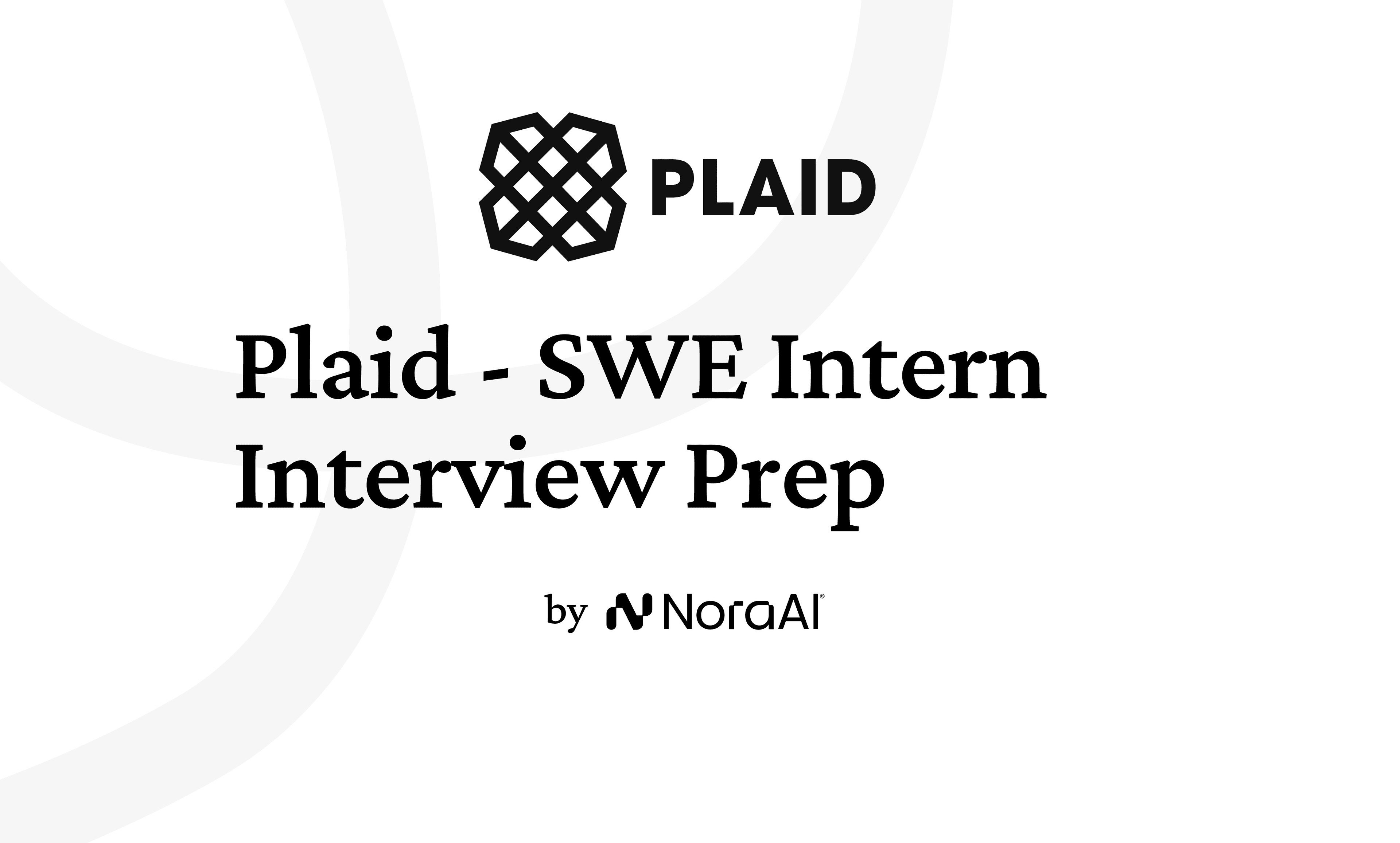 Plaid SWE Intern Interview Logo