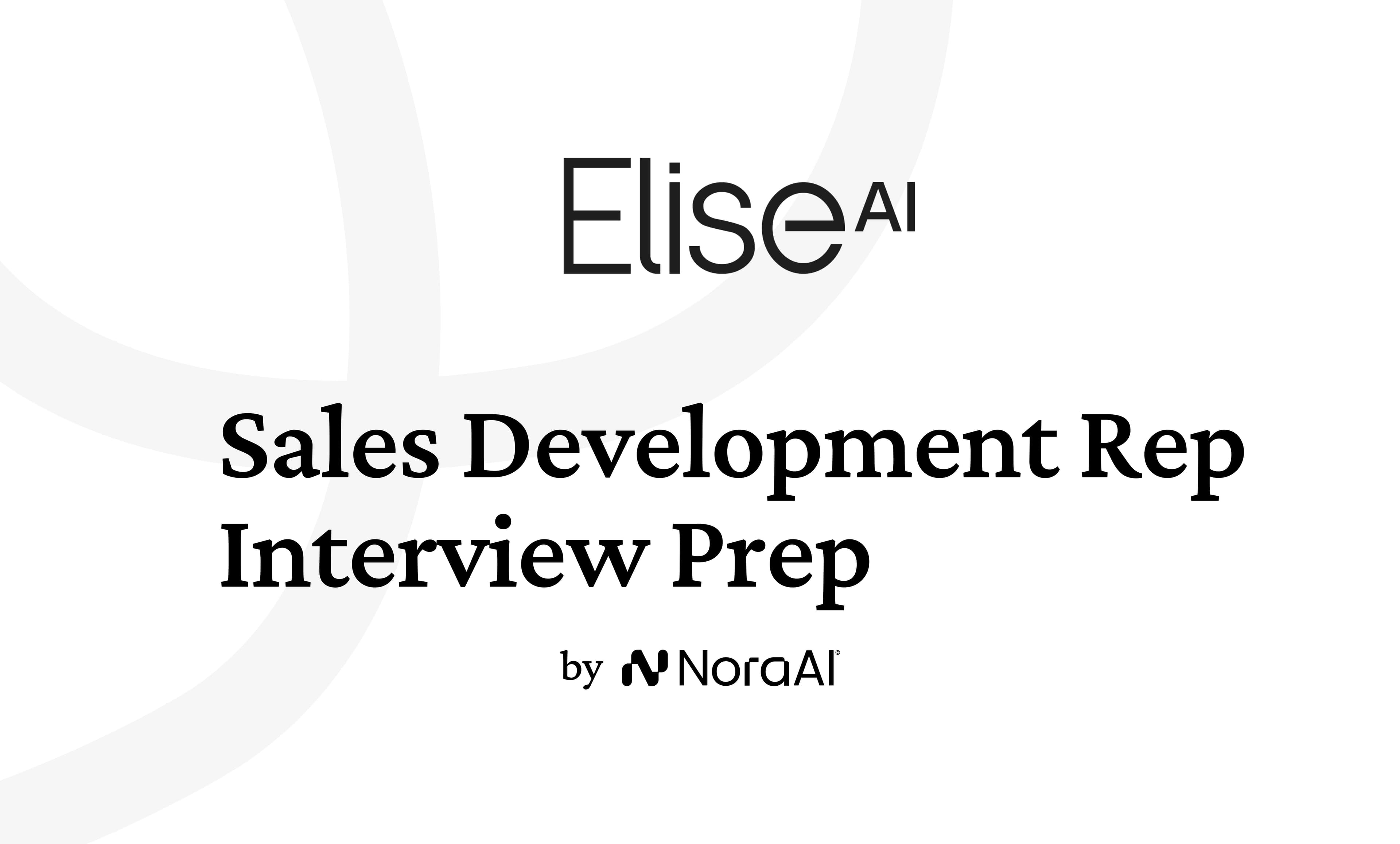 EliseAI Sales Development Representative Interview: Process + Questions