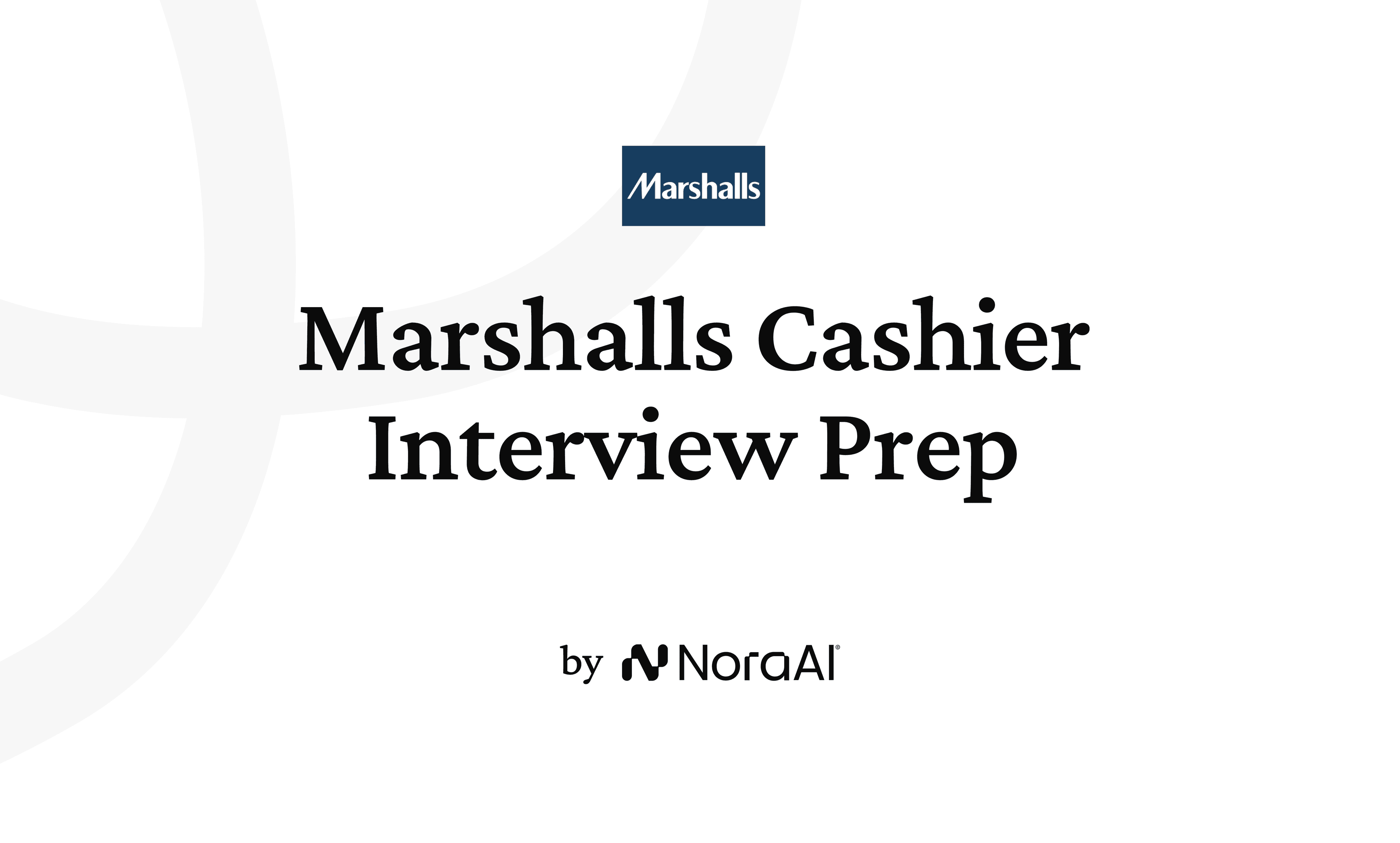 Marshalls Cashier Interview logo