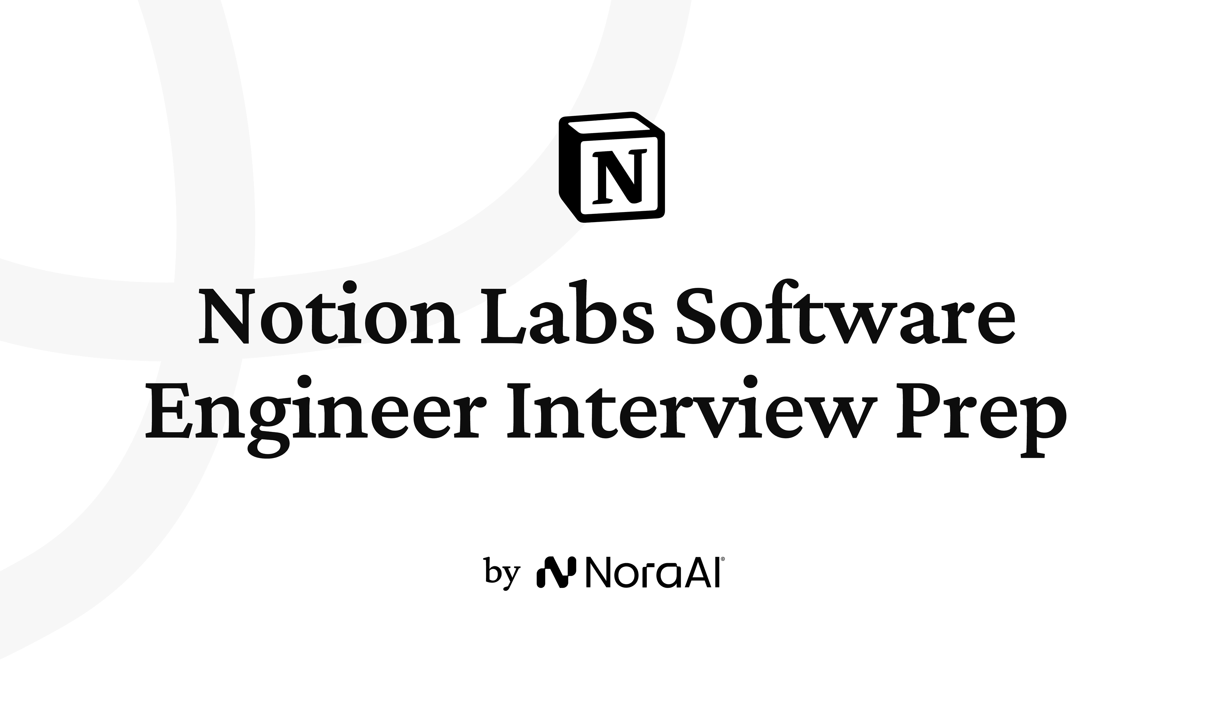 Notion Labs Software Engineer Interview Prep logo
