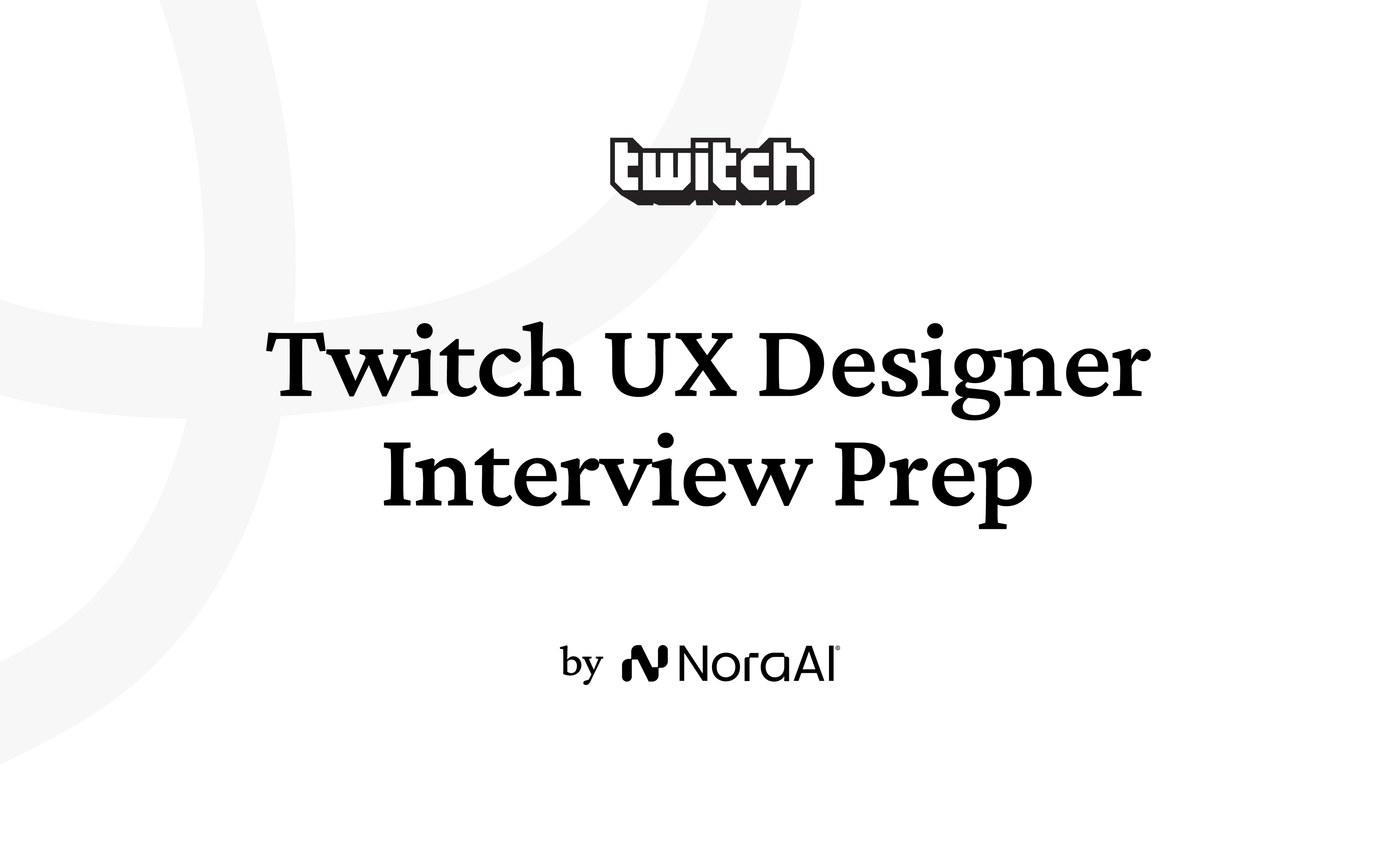 Twitch UX Designer Interview Logo