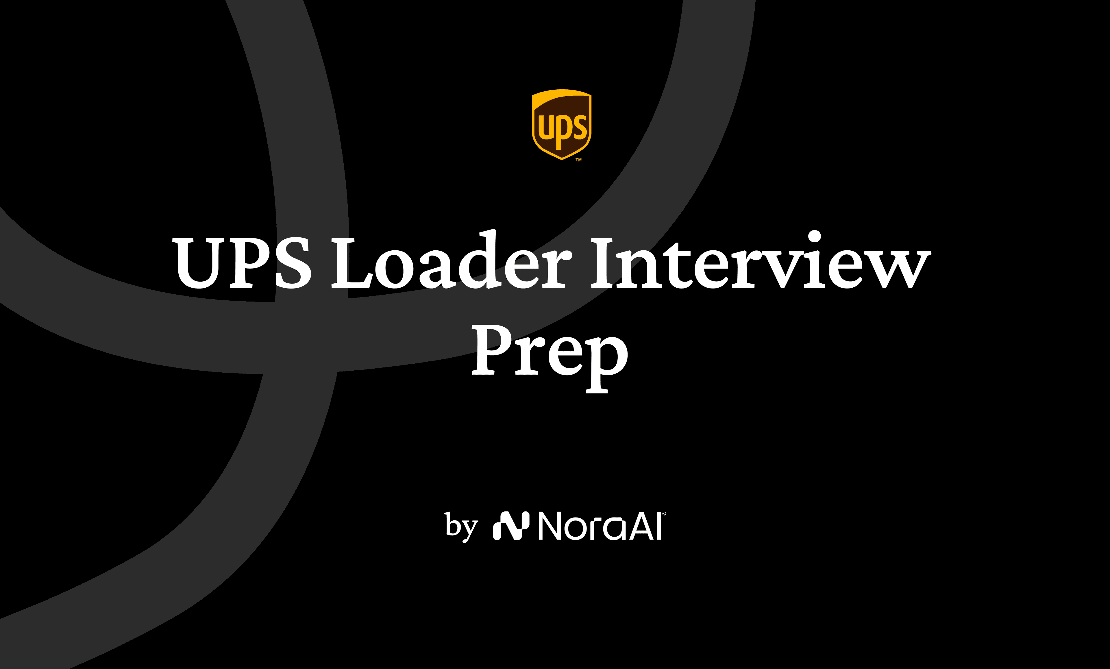 UPS Loader Interview Logo