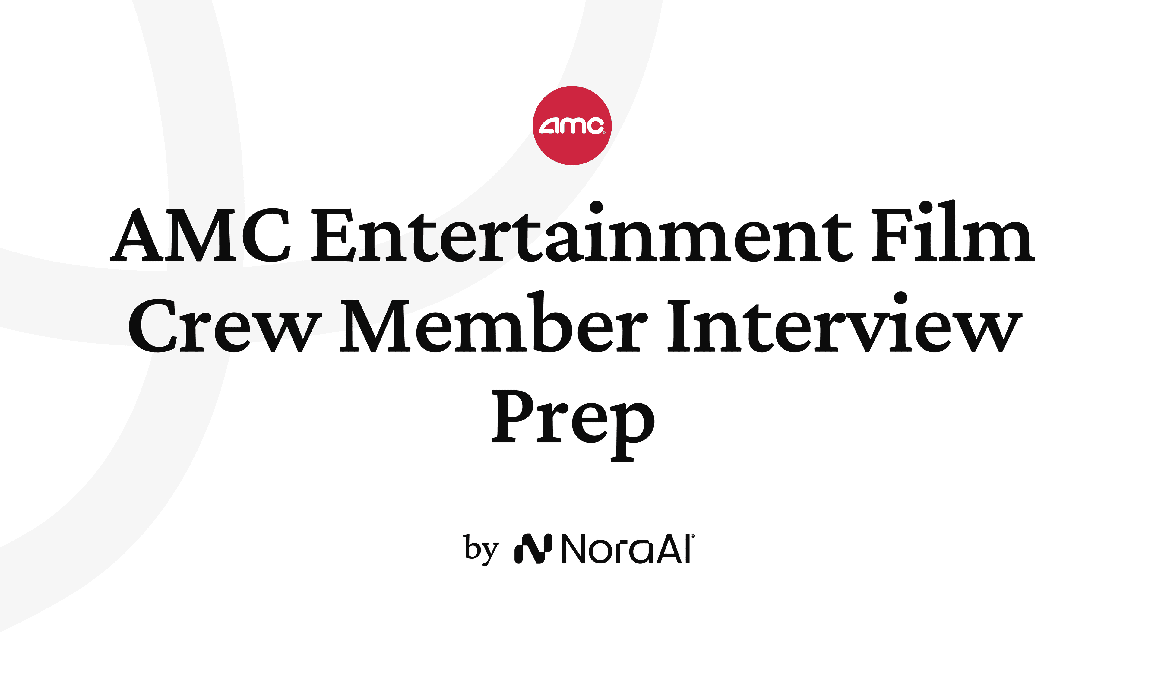 AMC Entertainment Film Crew Member Interview logo