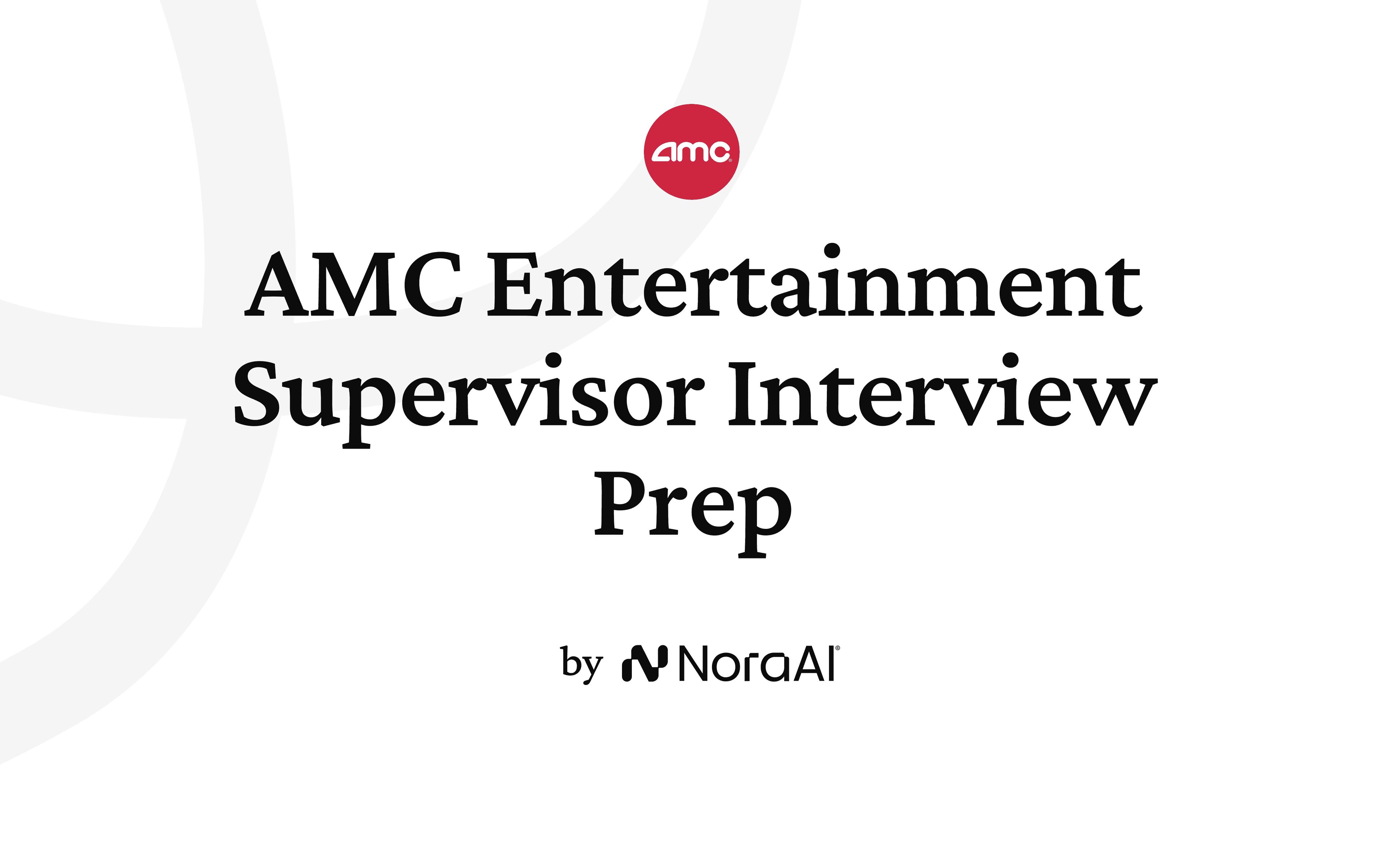 AMC Entertainment Supervisor Interview logo