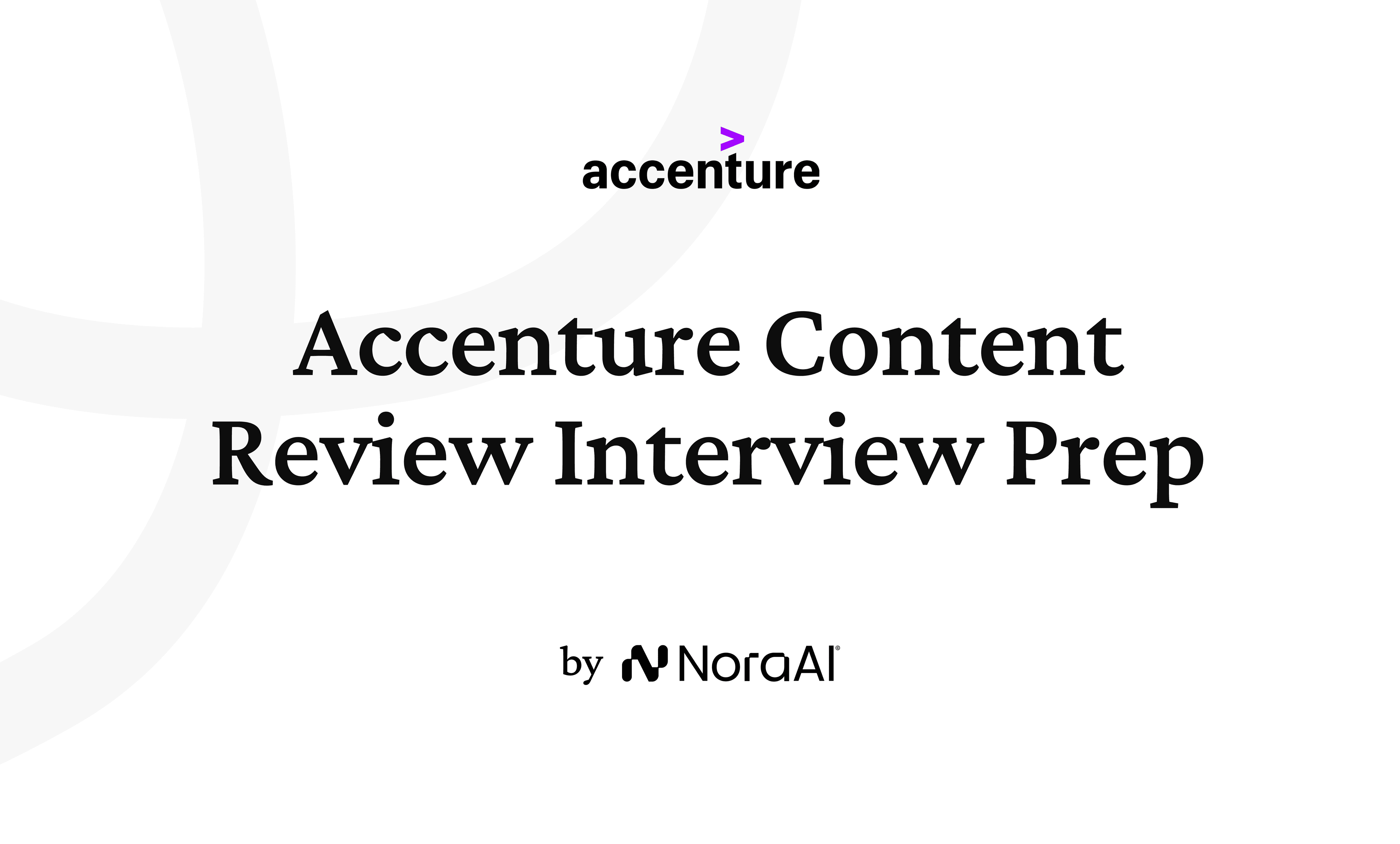 Accenture Content Review Interview logo
