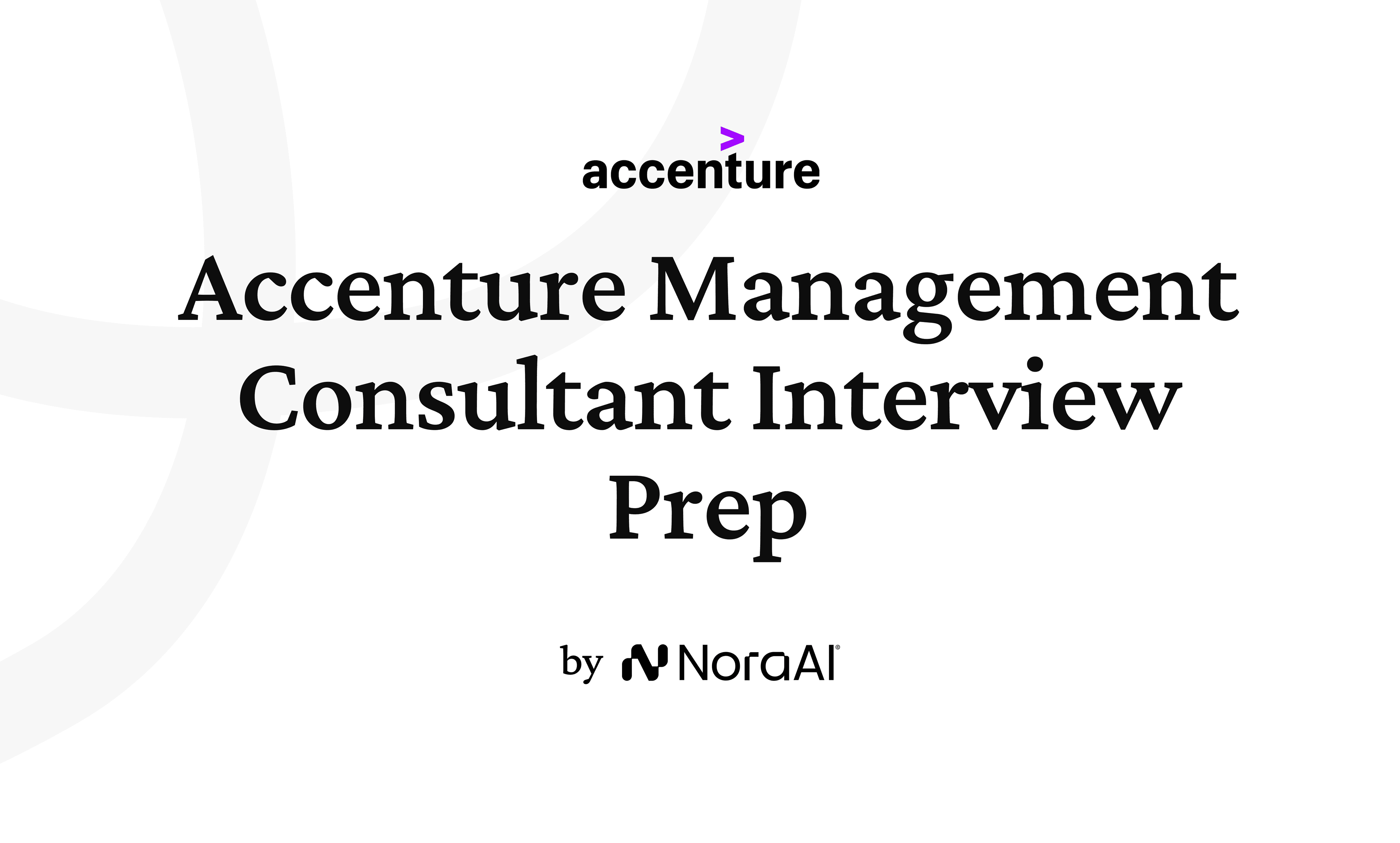 Accenture Management Consultant Interview logo