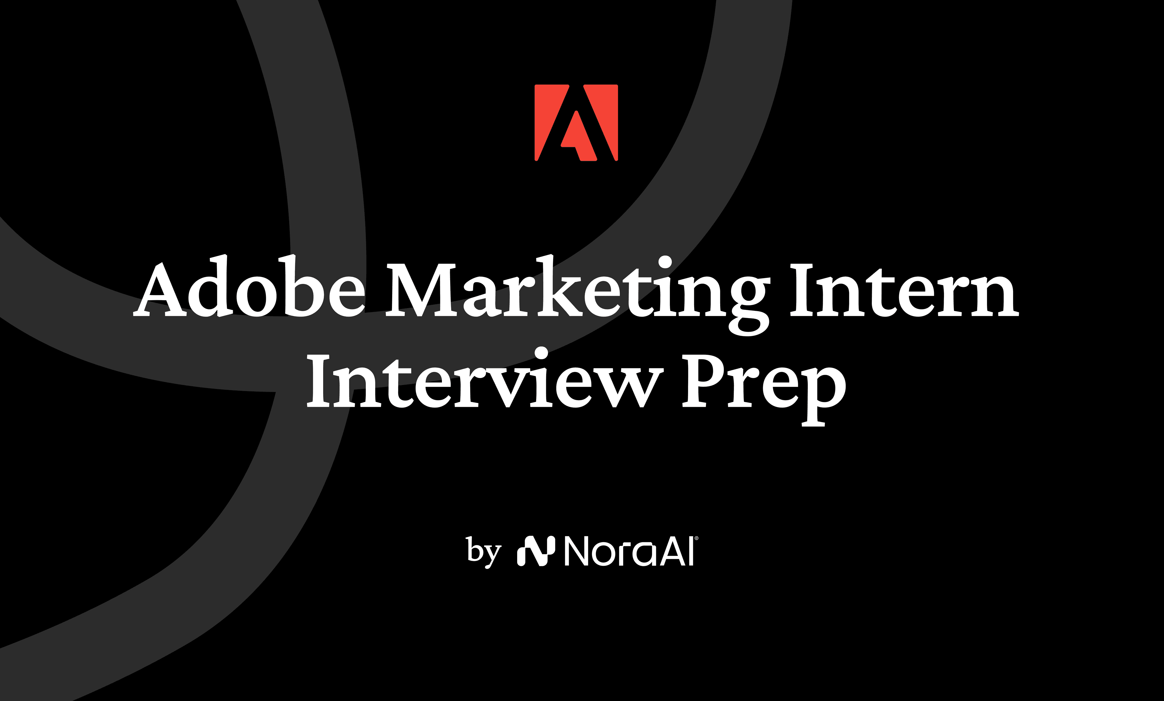 Adobe Marketing Intern Interview Logo