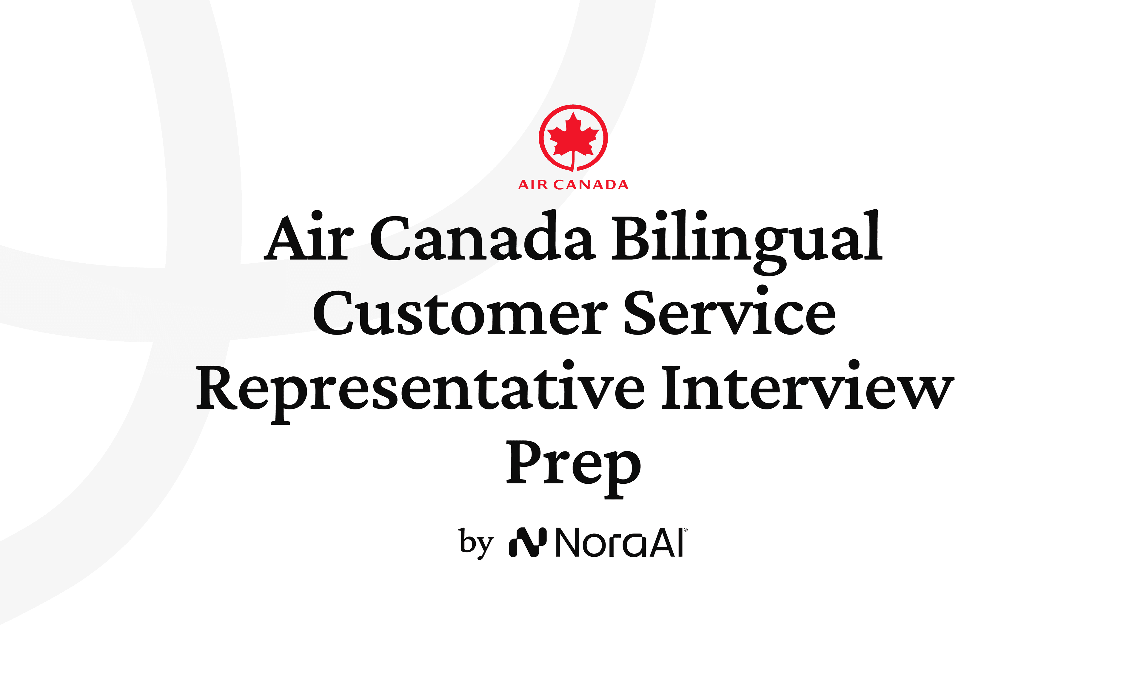Air Canada Bilingual Customer Service Representative Interview logo
