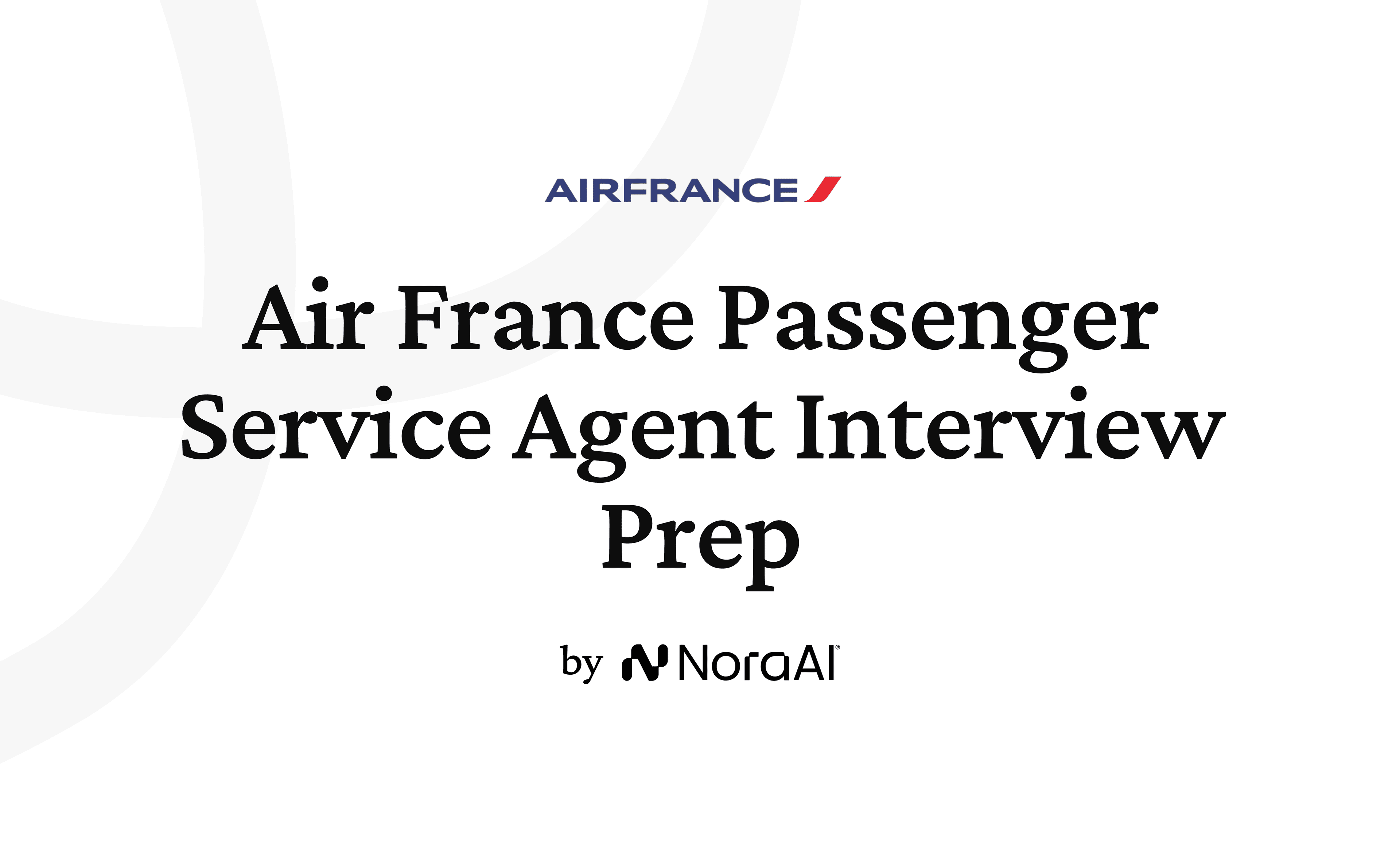 Air France Passenger Service Agent Interview logo