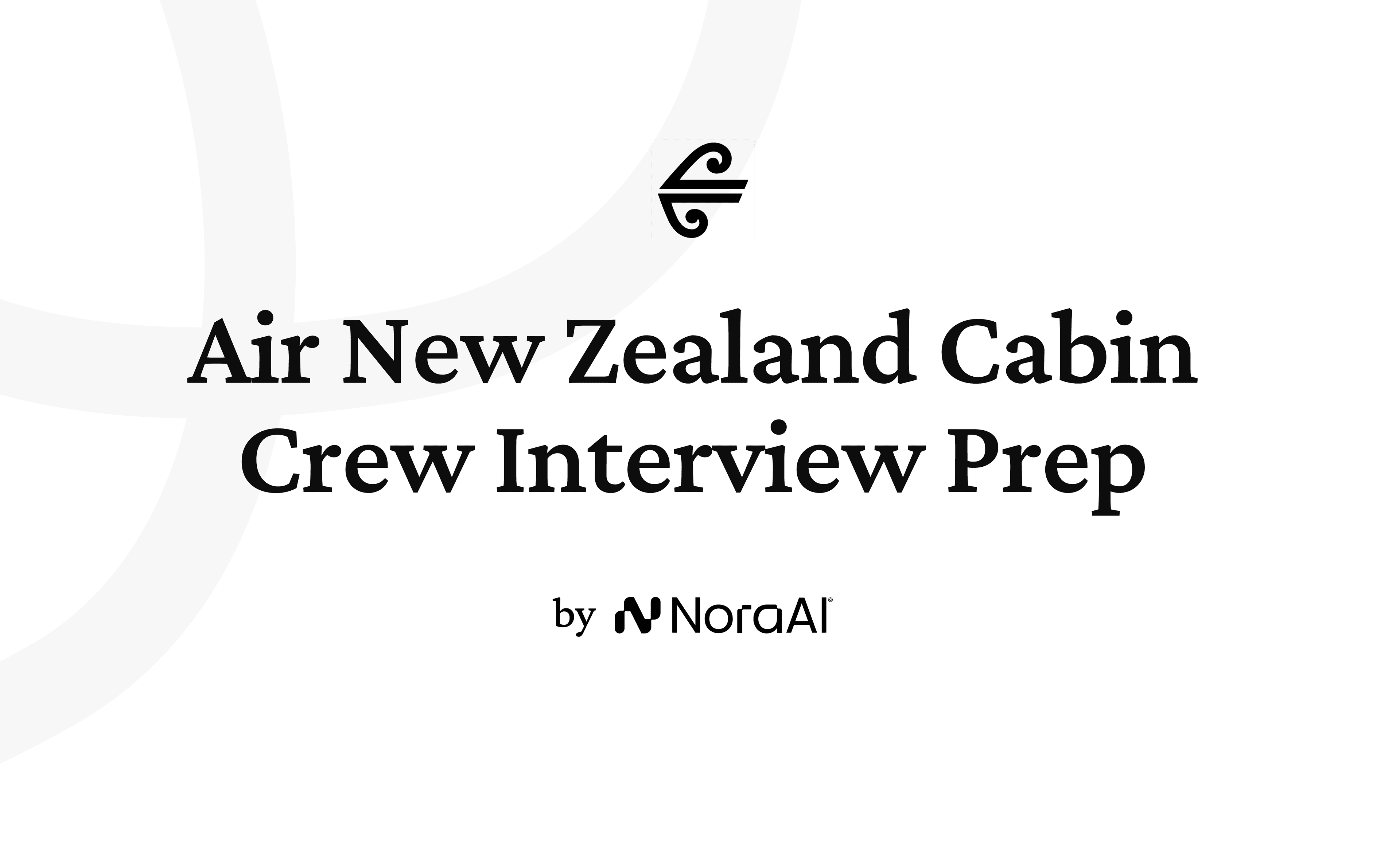 Air New Zealand Cabin Crew Interview logo