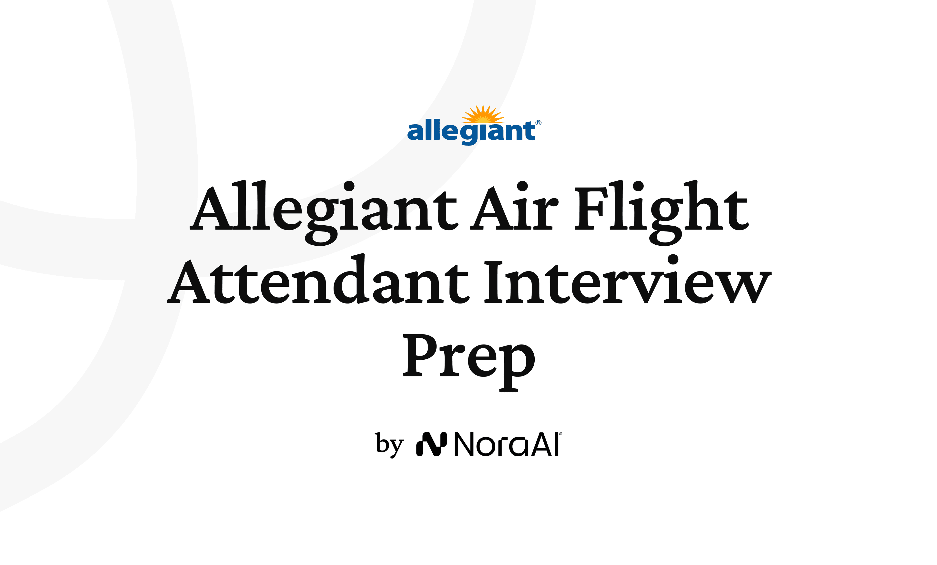 Allegiant Air Flight Attendant Interview logo
