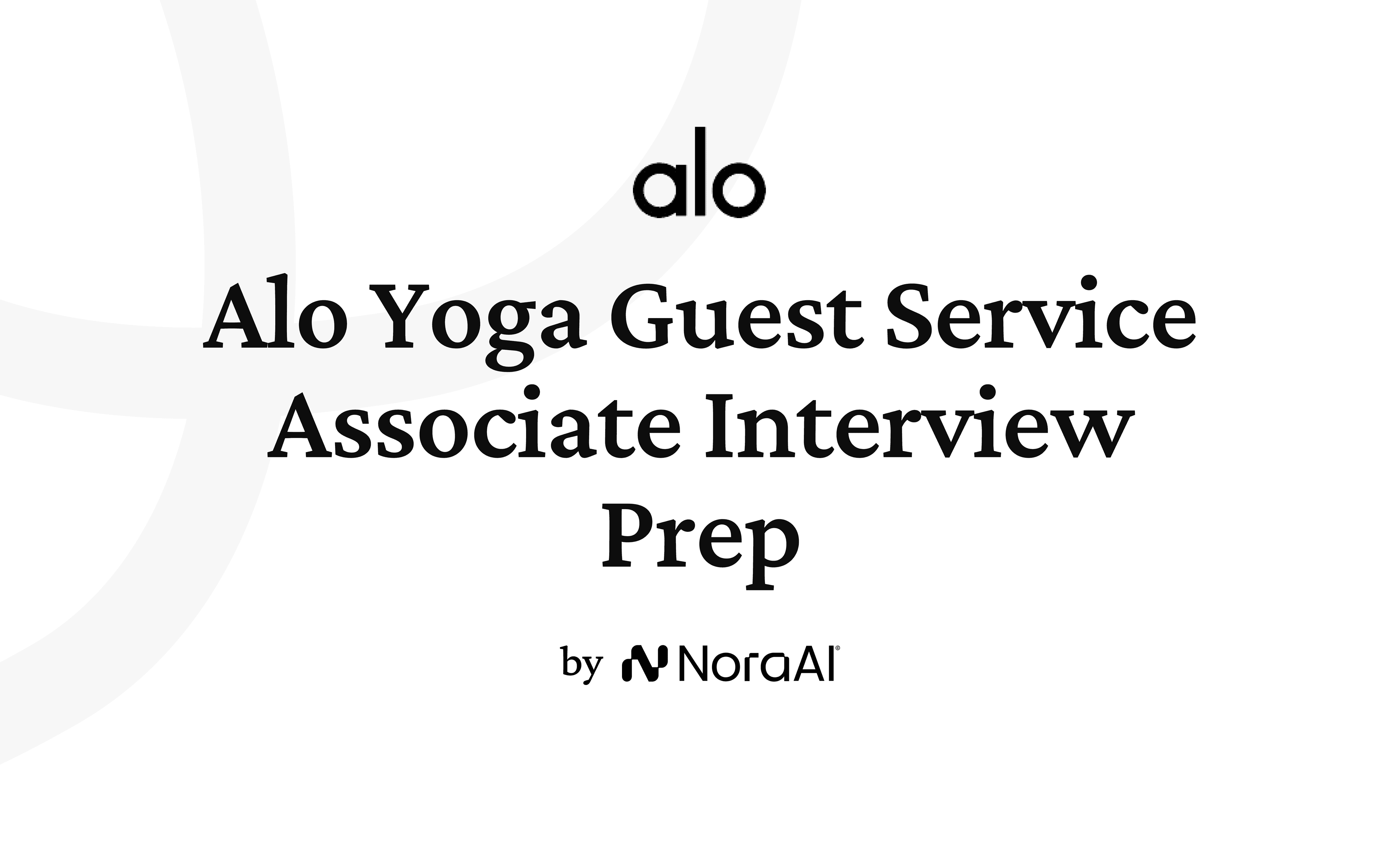 Alo Yoga Guest Service Associate Interview logo