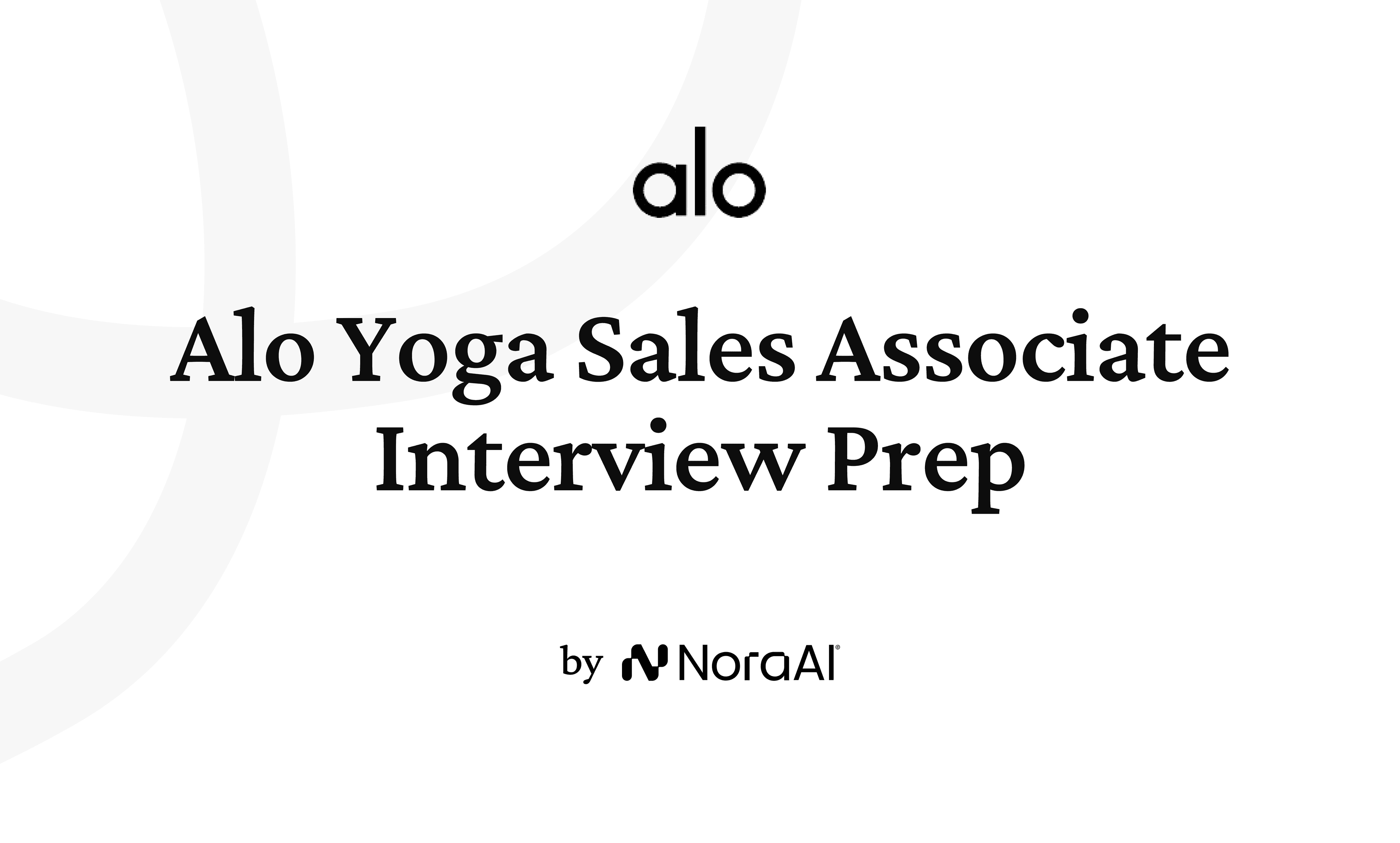 Alo Yoga Sales Associate Interview logo