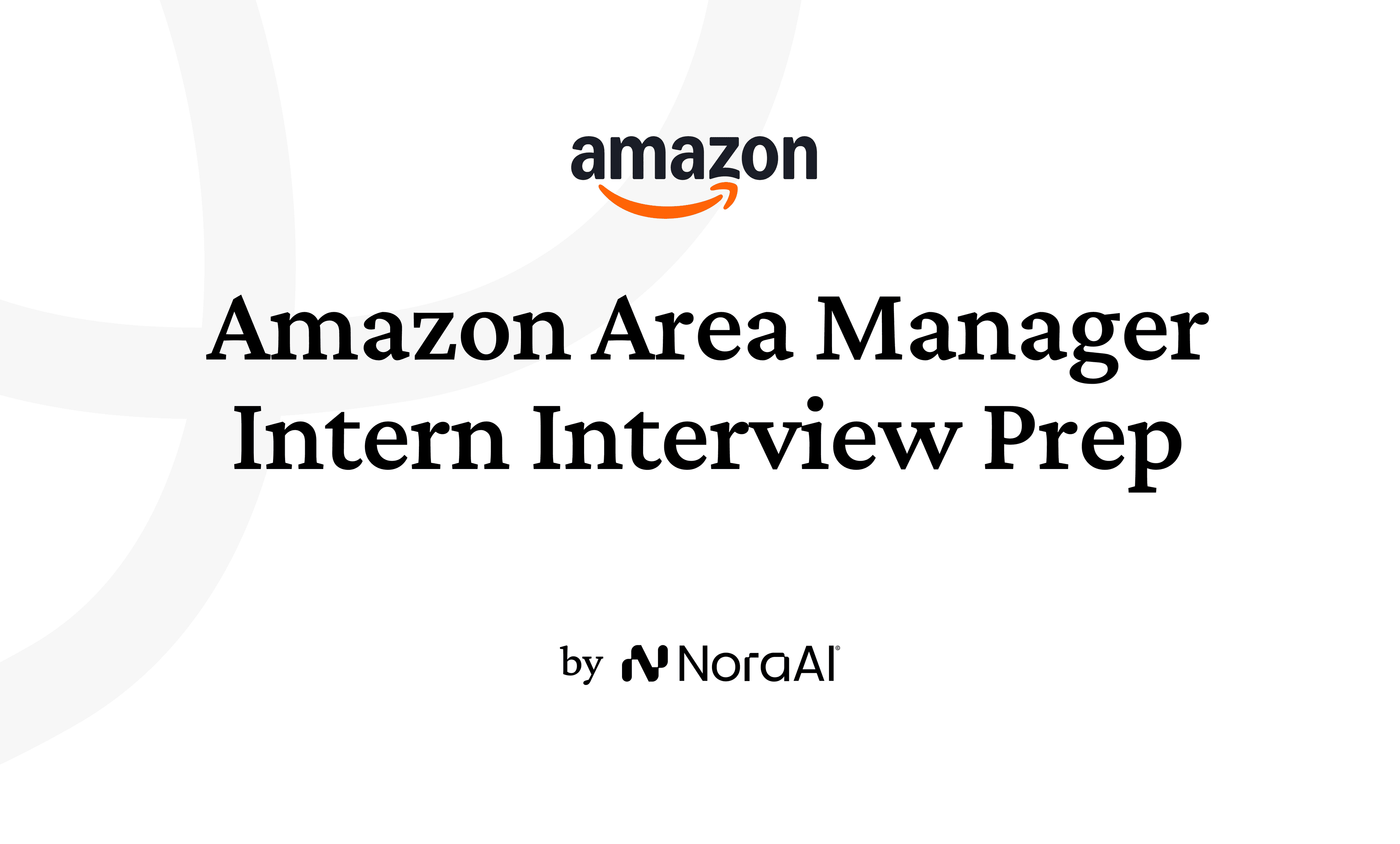 Amazon Area Manager Intern Interview Logo