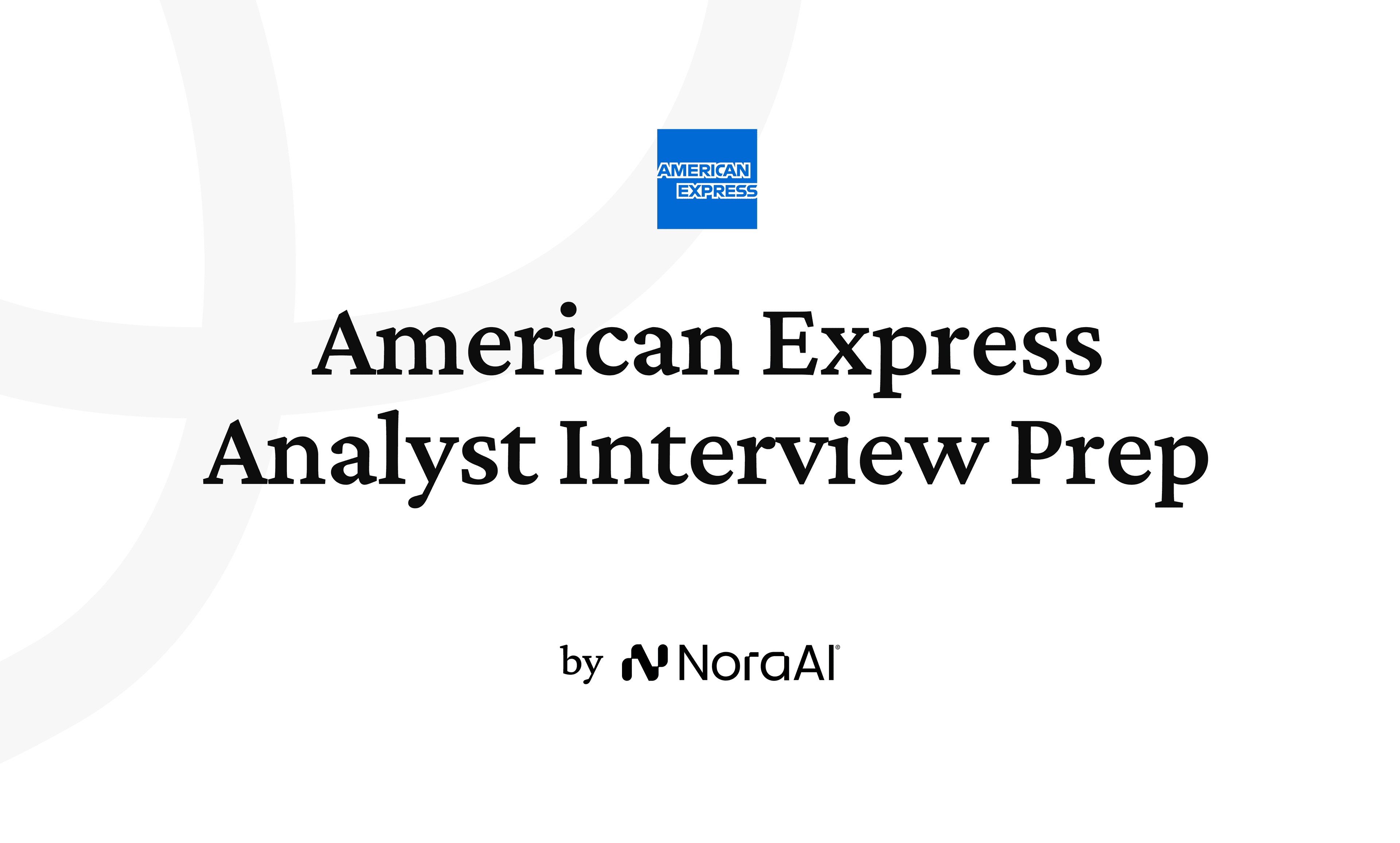 American Express Analyst Interview logo