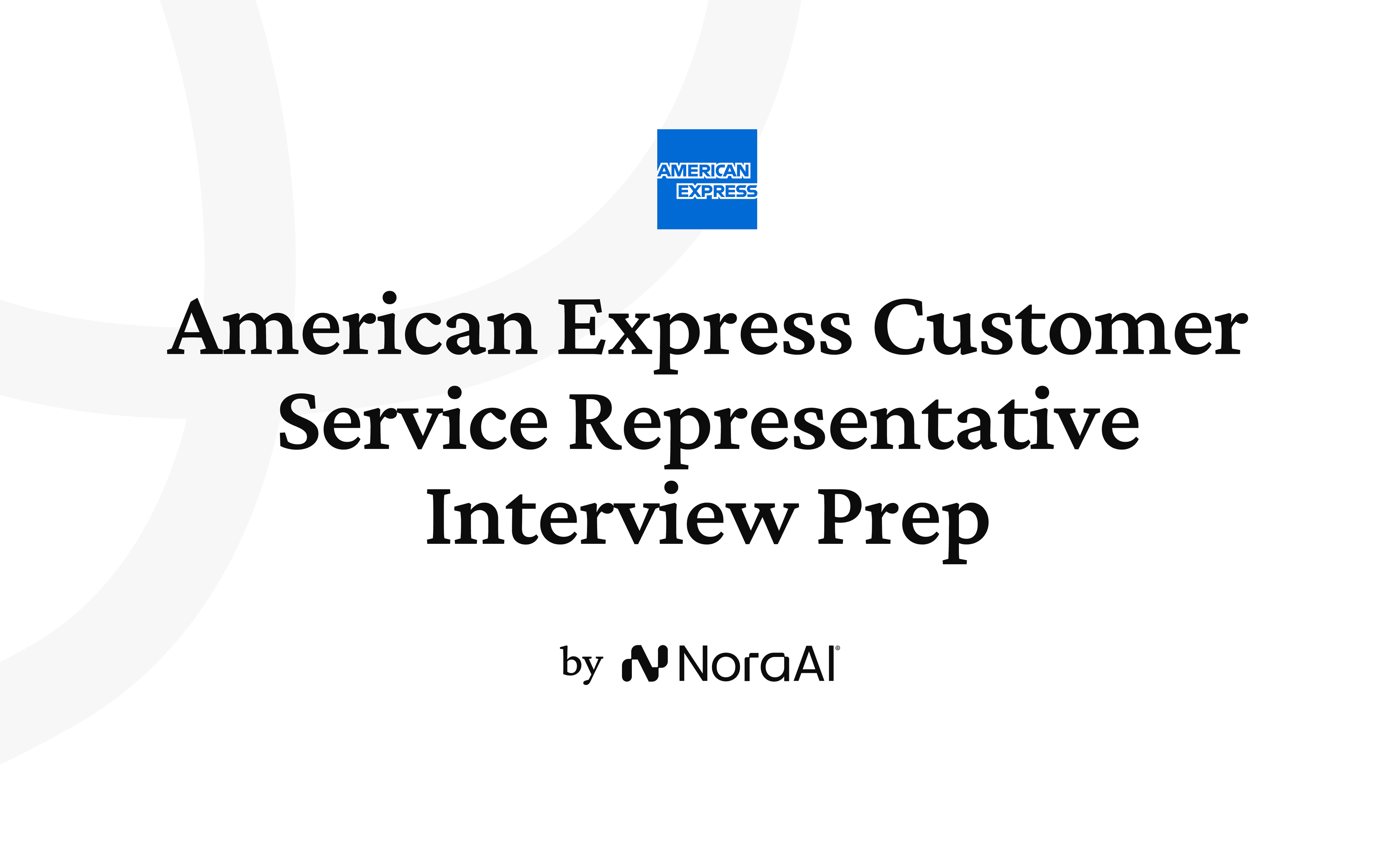 American Express Customer Service Representative Interview logo