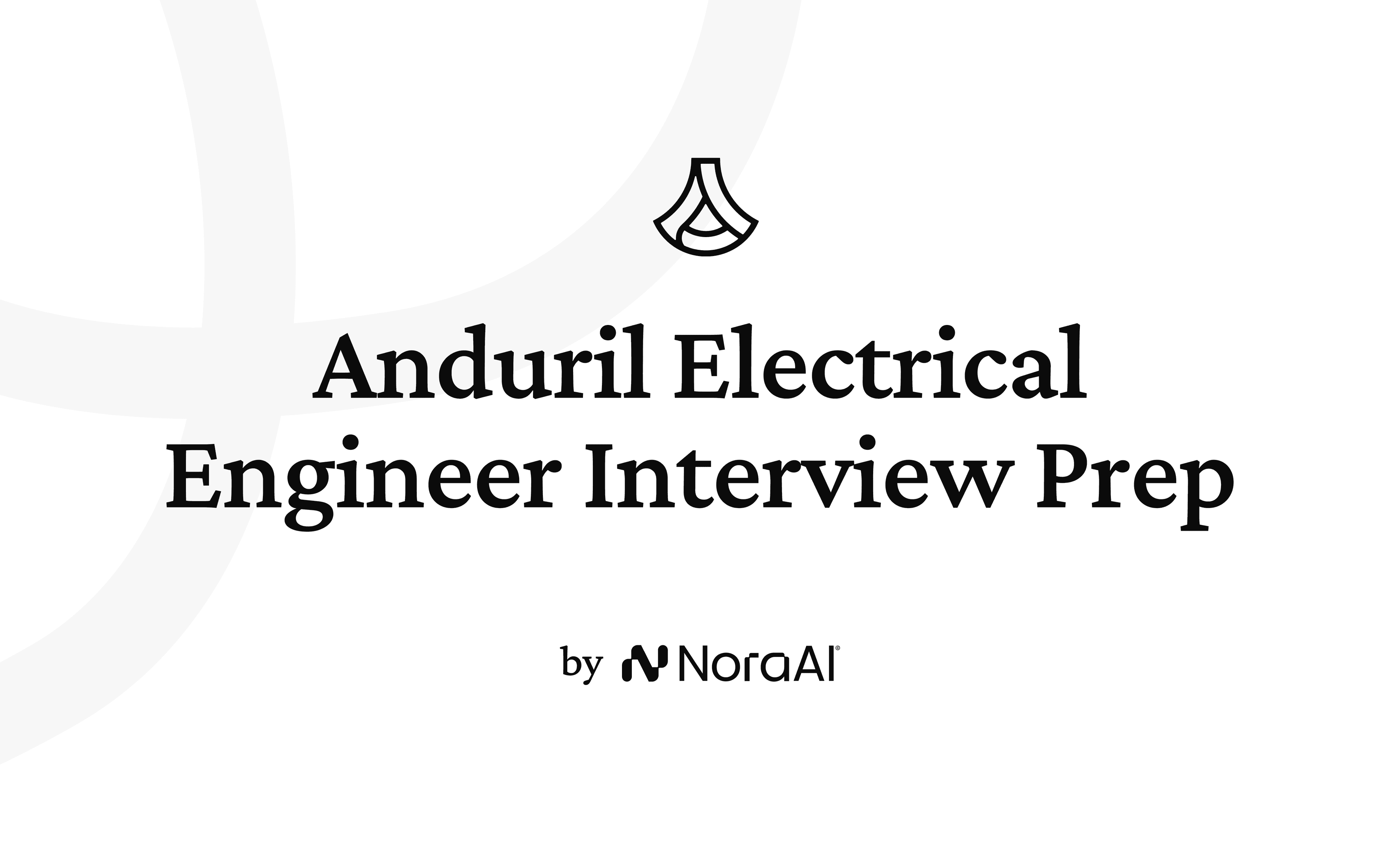 Anduril Electrical Engineer Interview logo