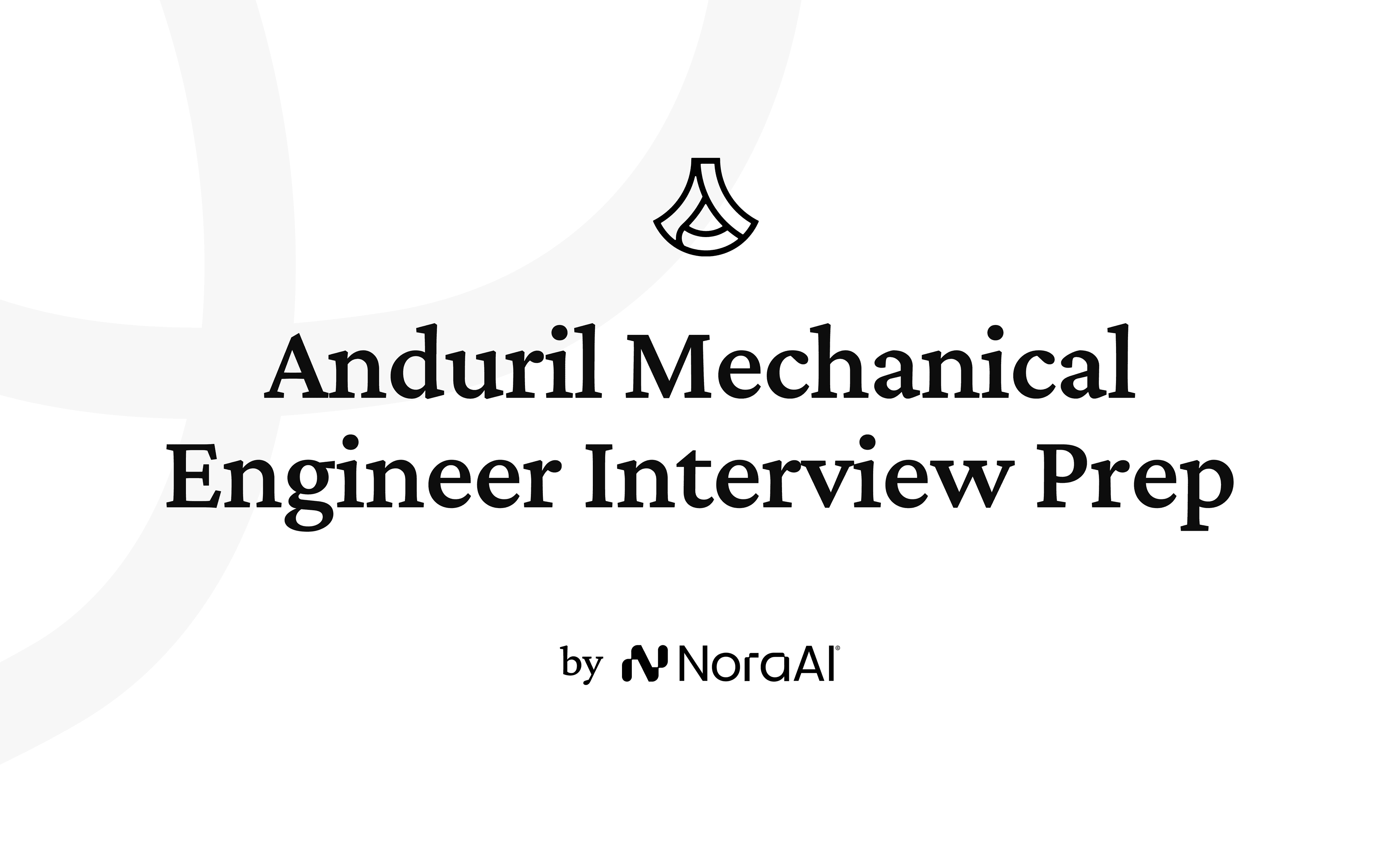Anduril Mechanical Engineer Interview logo