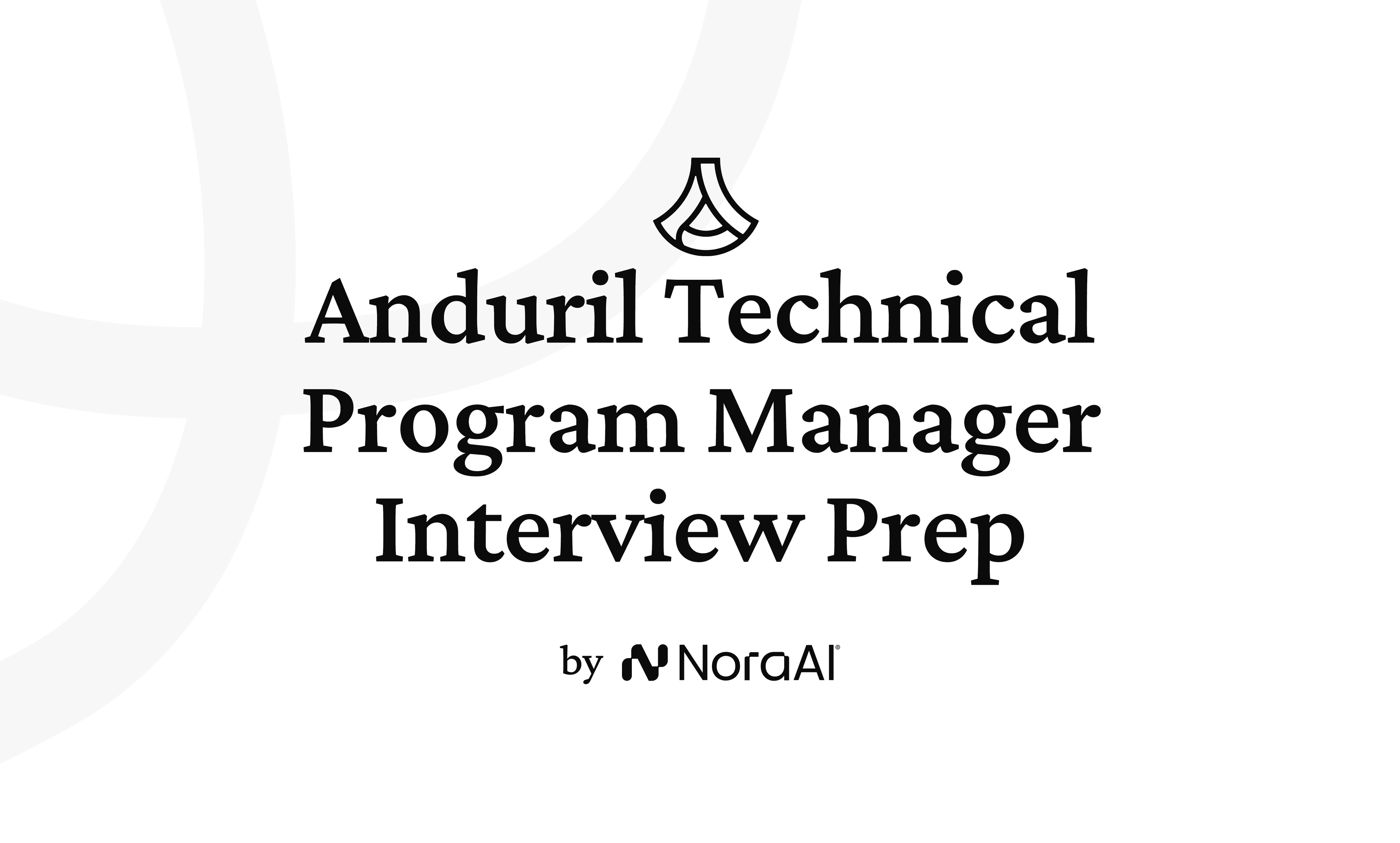 Anduril Technical Program Manager Interview logo