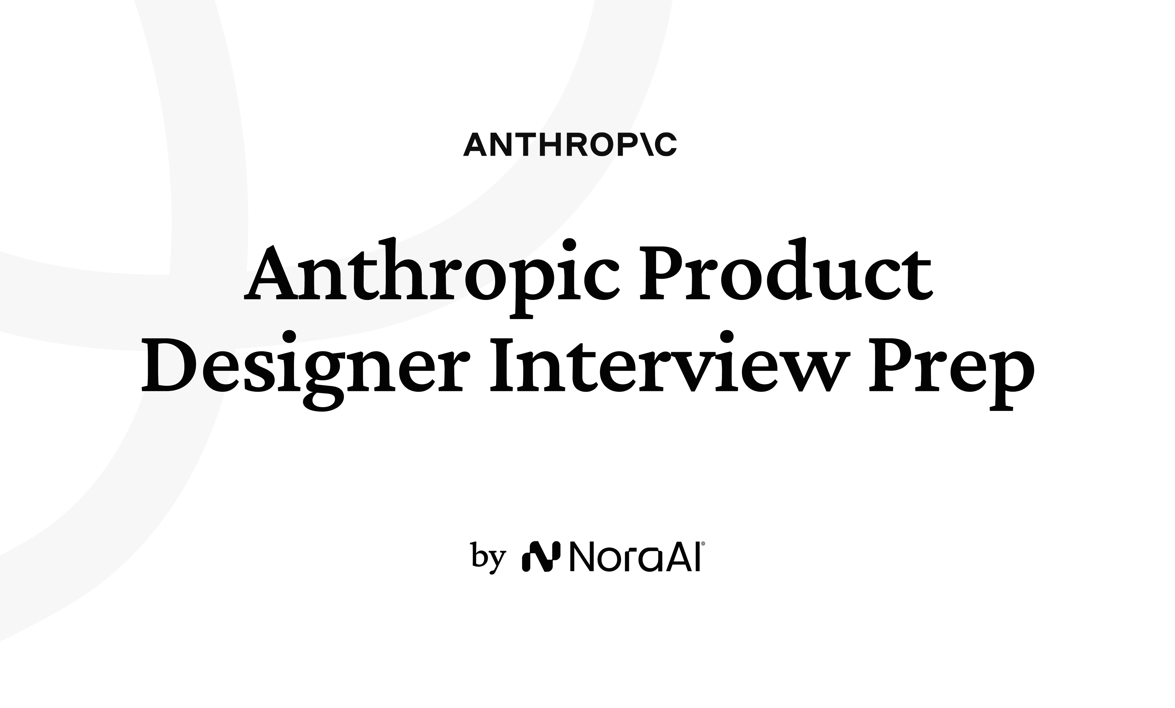 Anthropic Product Designer Interview Logo