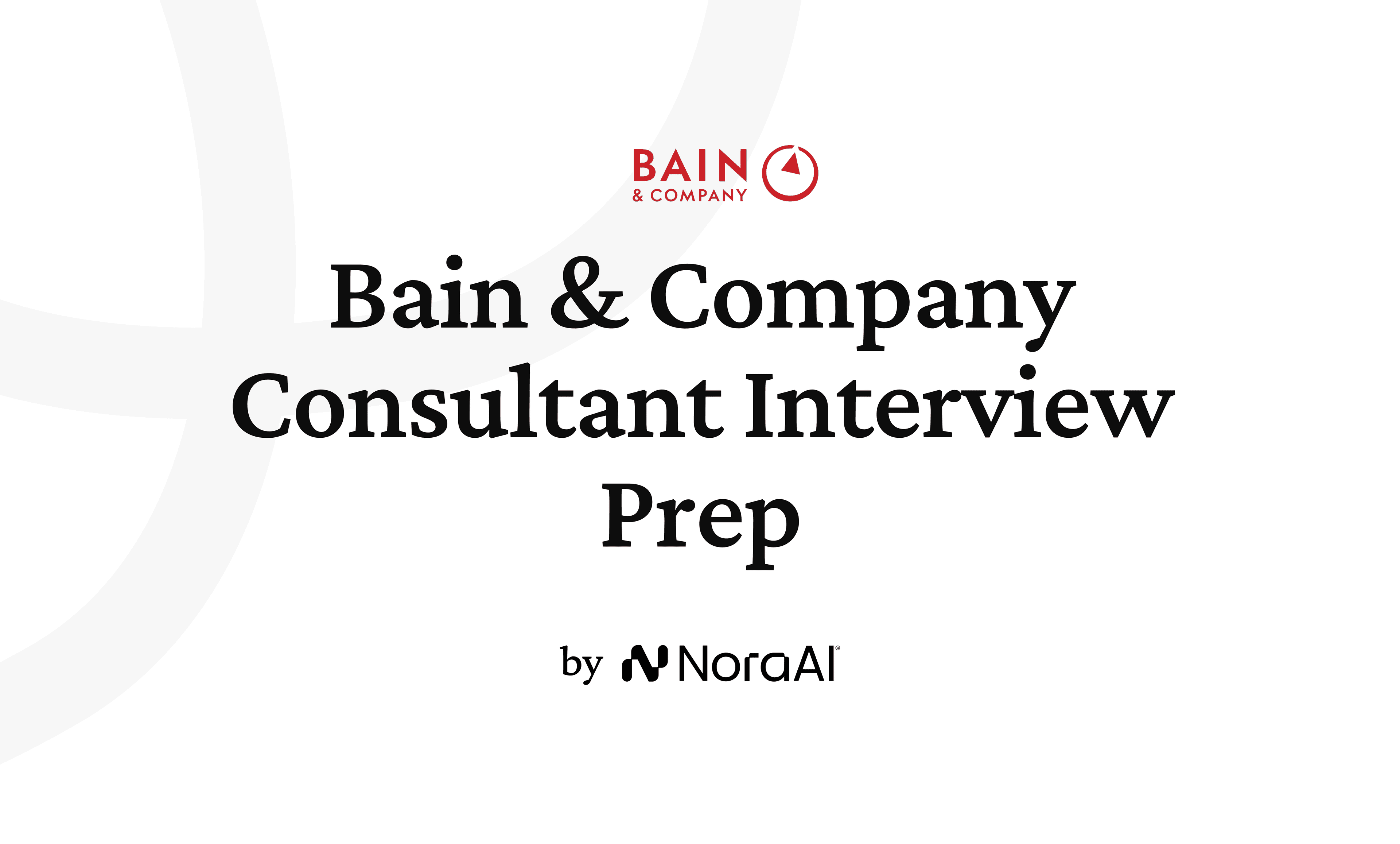 Bain & Company Consultant Interview logo