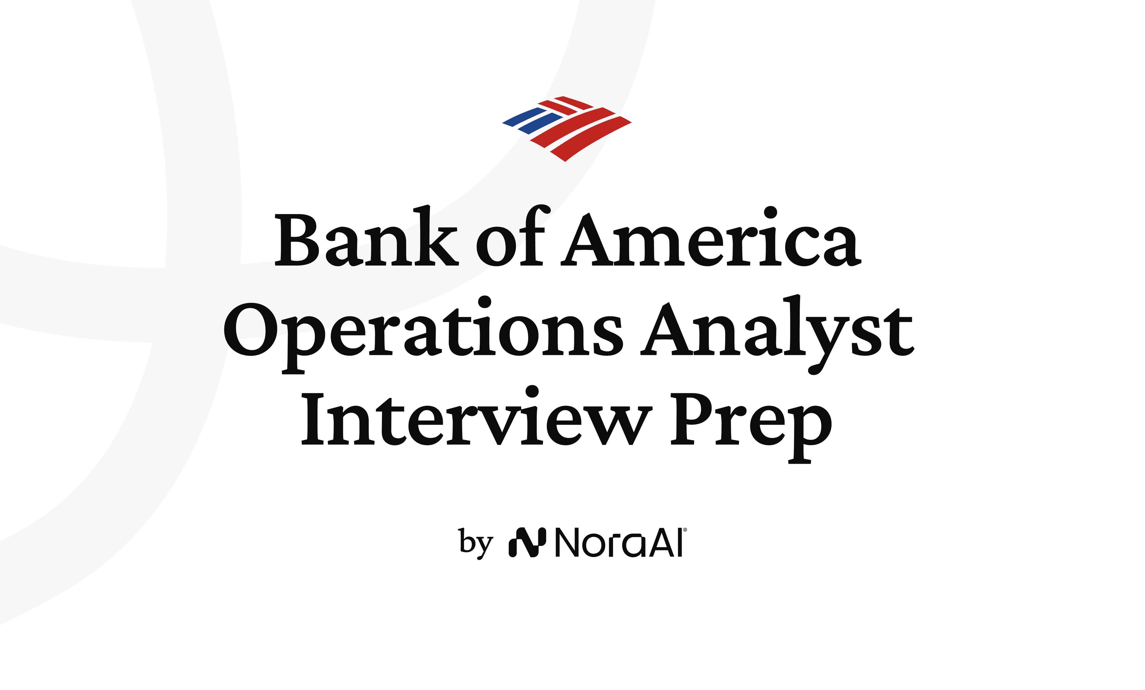 Bank of America Operations Analyst Interview logo