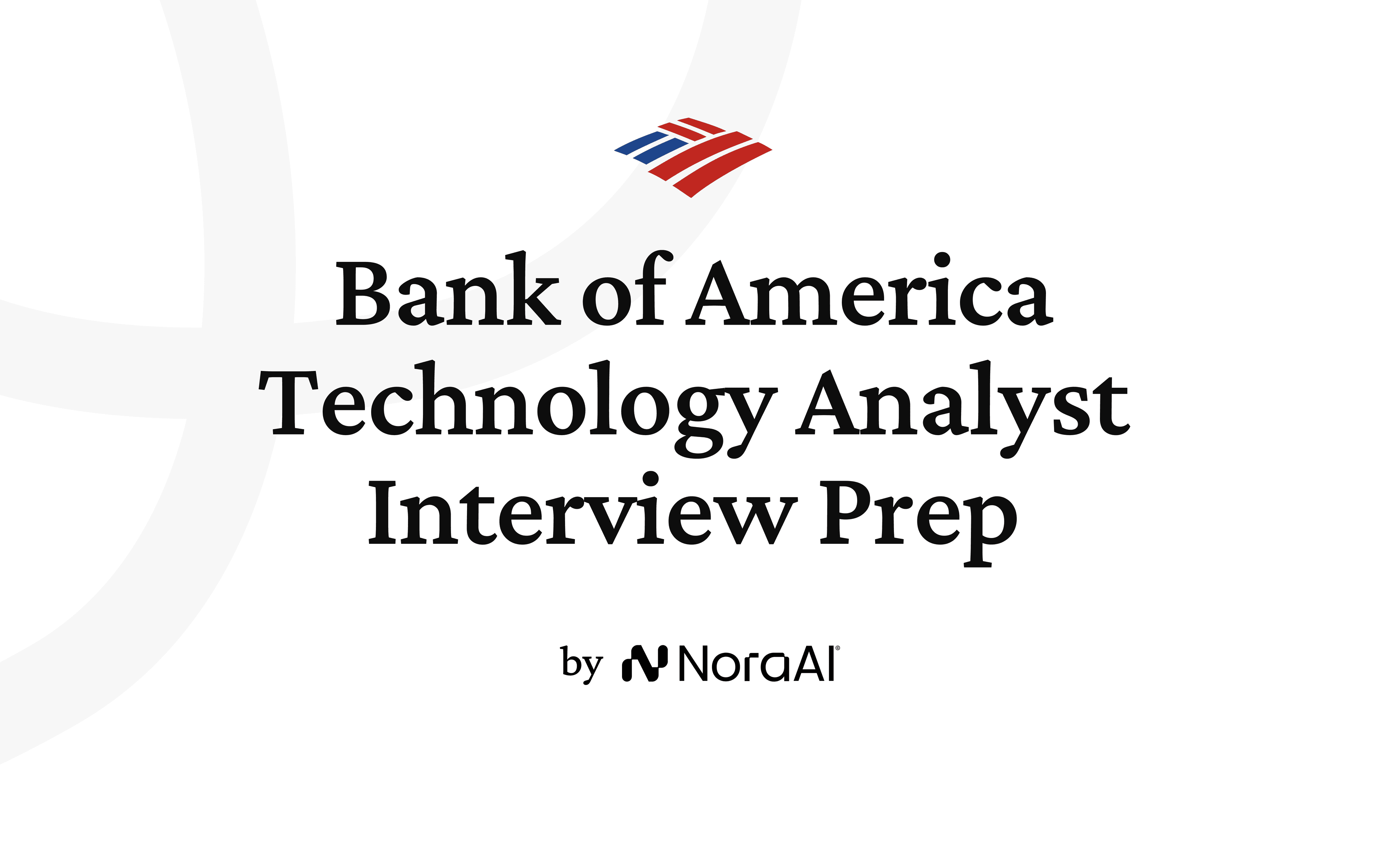 Bank of America Technology Analyst Interview logo