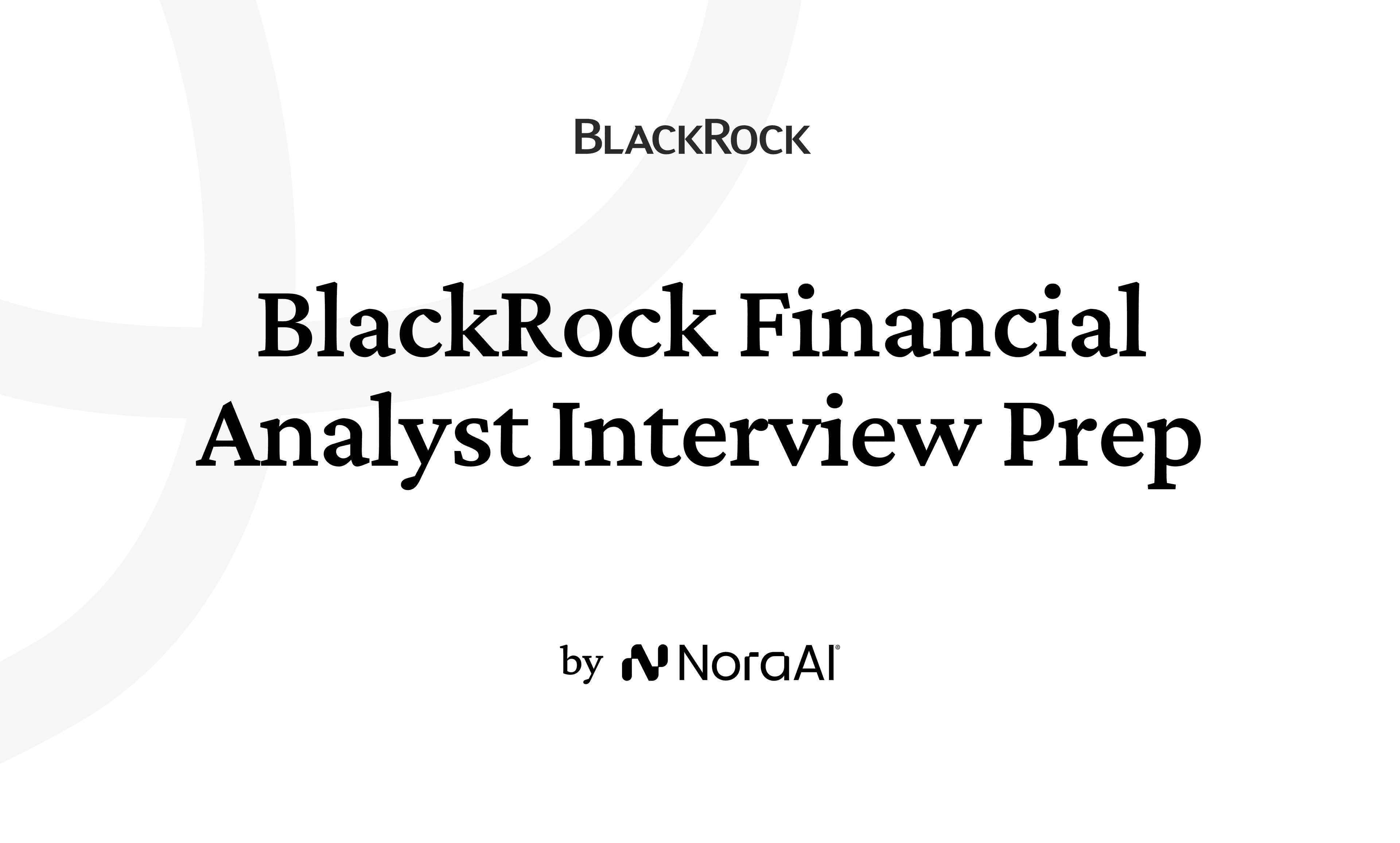 BlackRock Financial Analyst Interview Logo