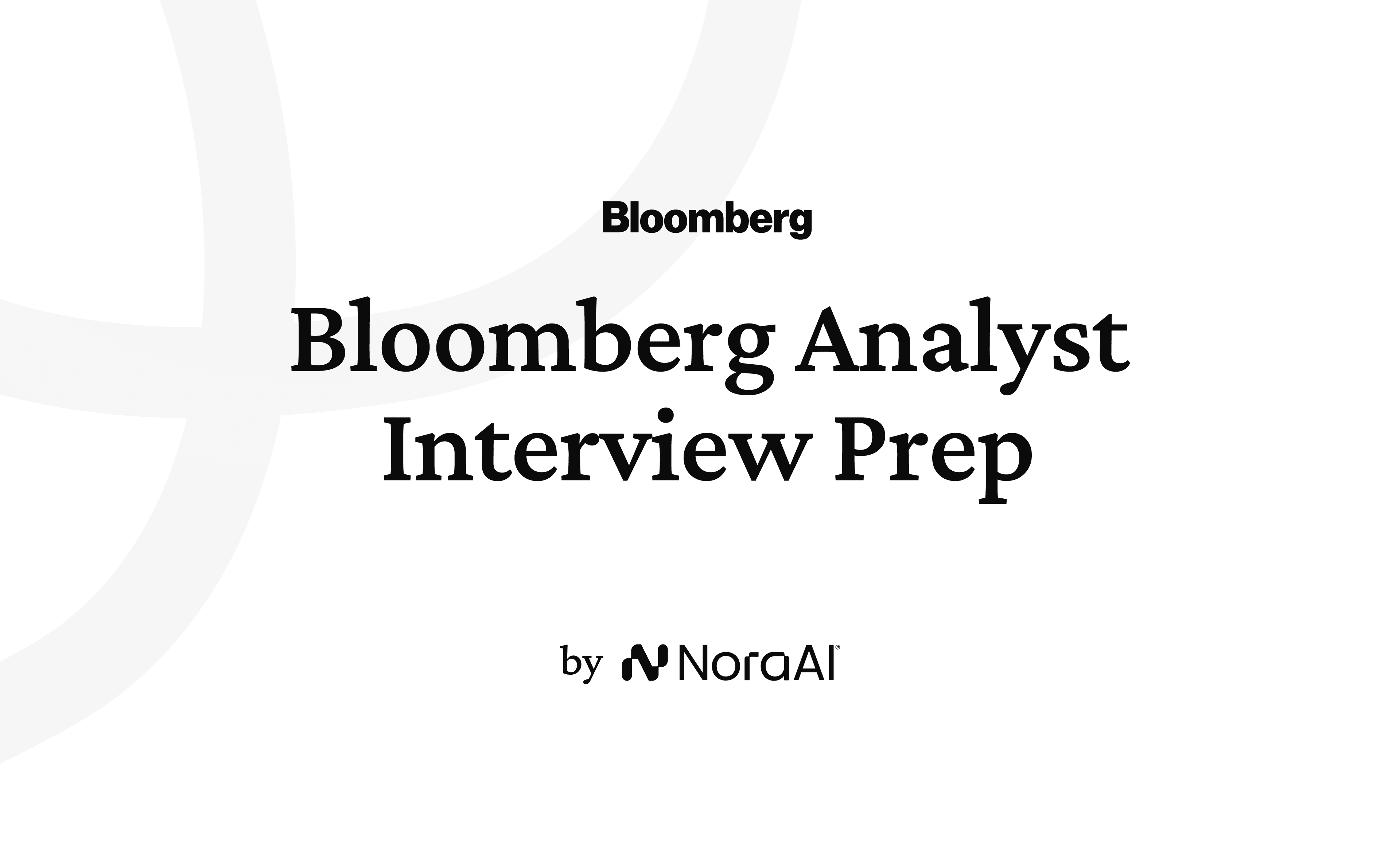 Bloomberg Analyst Interview logo
