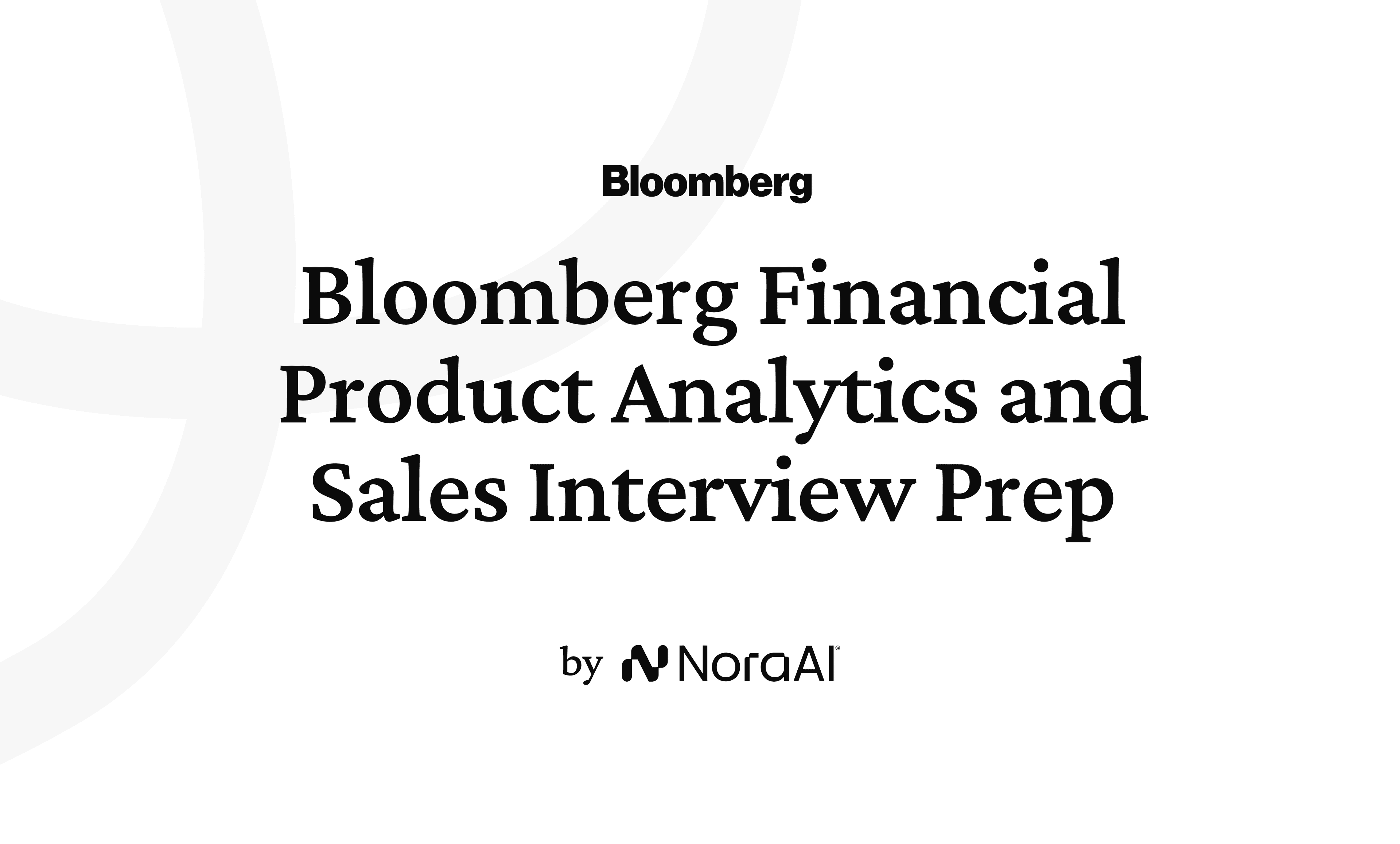 Bloomberg Financial Product Analytics and Sales Interview logo
