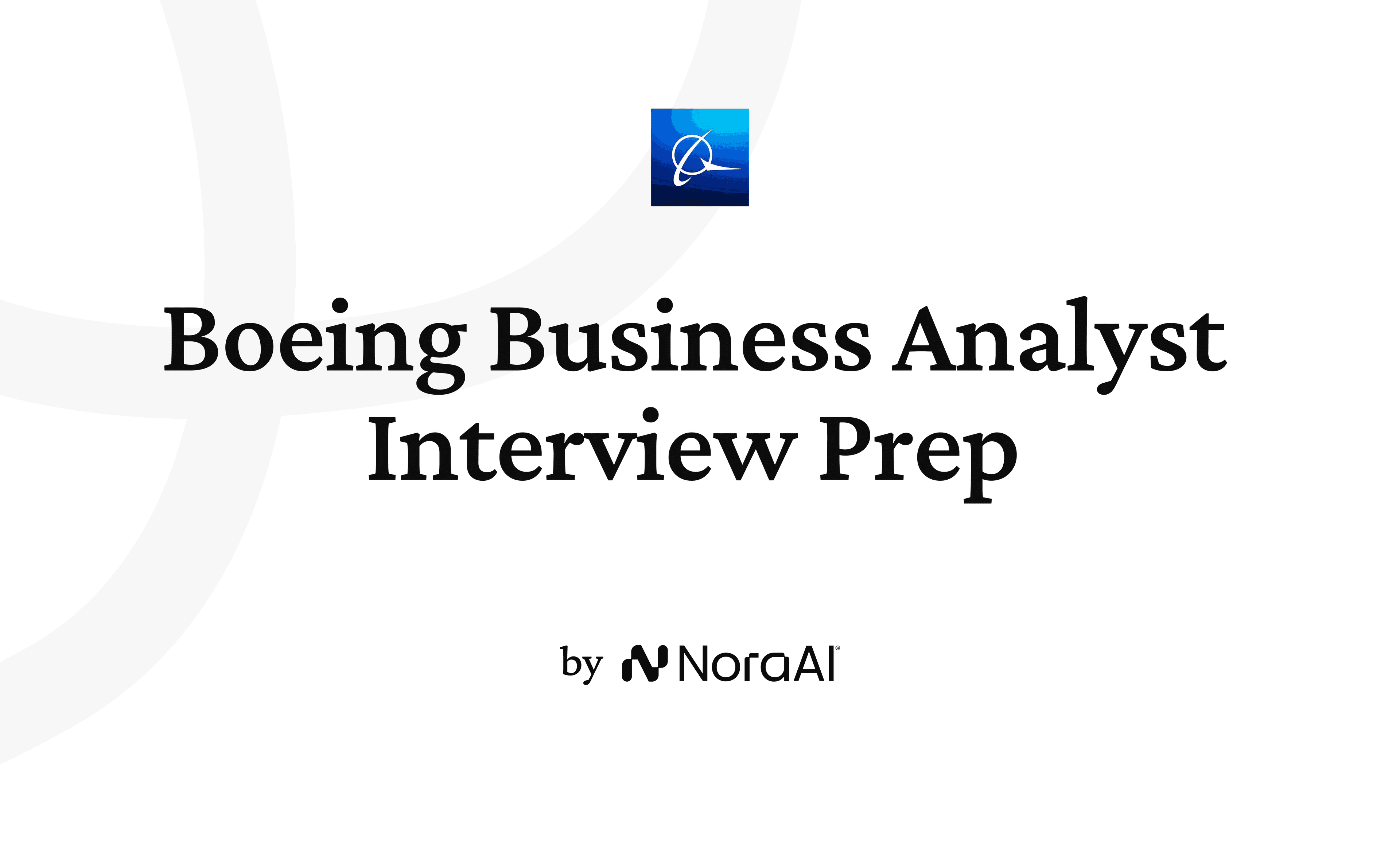 Boeing Business Analyst Interview logo