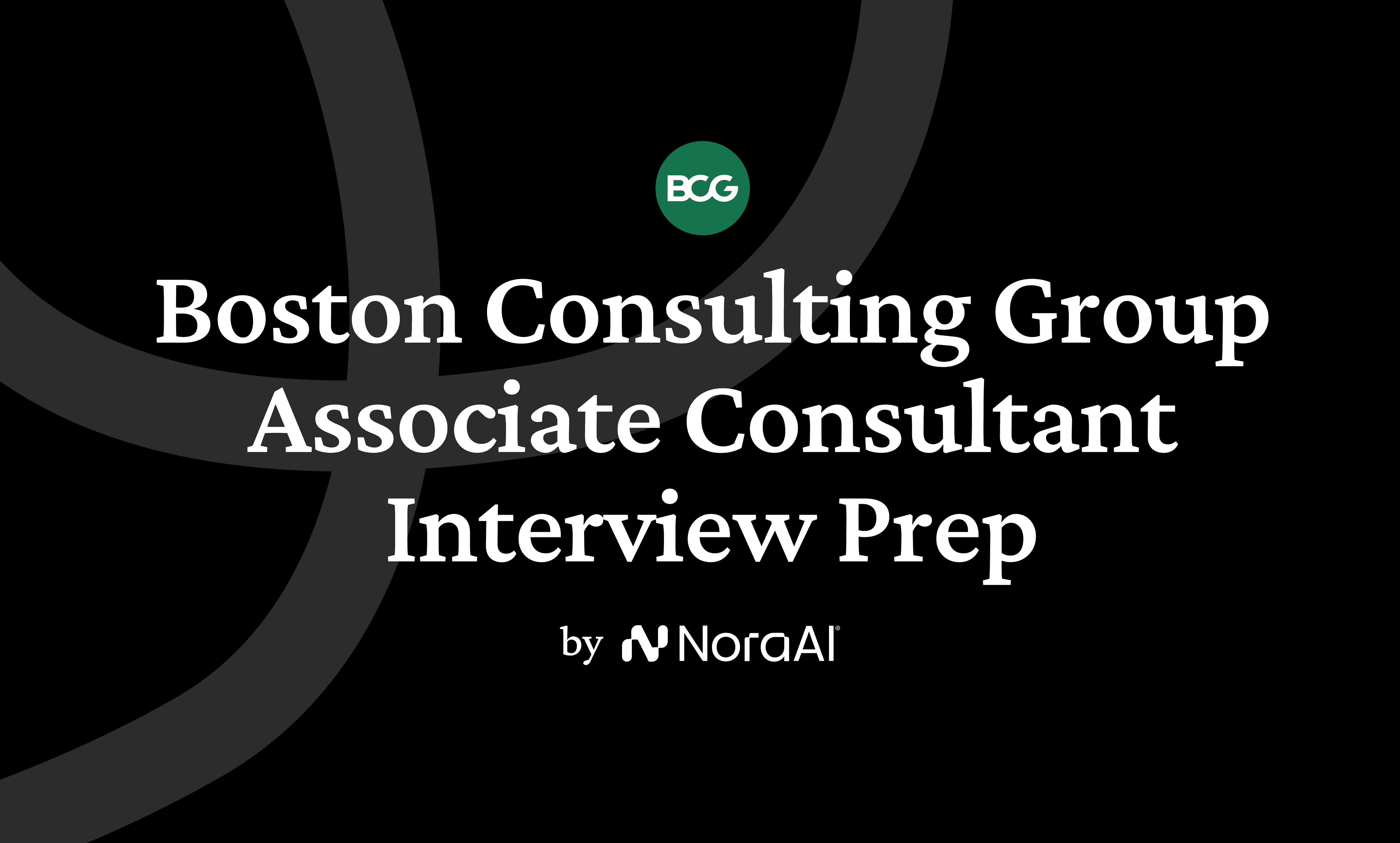 Boston Consulting Group Associate Consultant Interview logo
