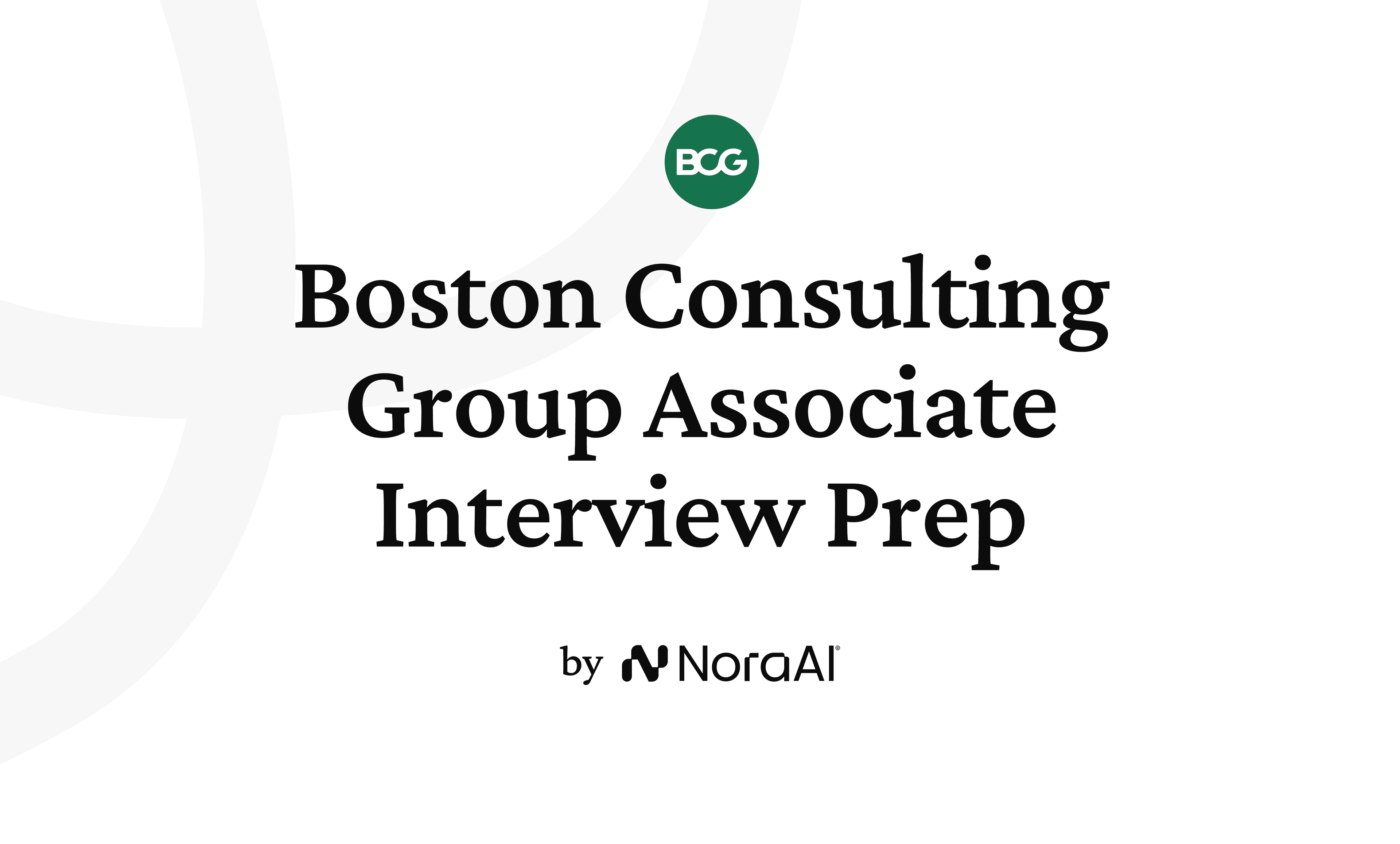 Boston Consulting Group Associate Interview logo