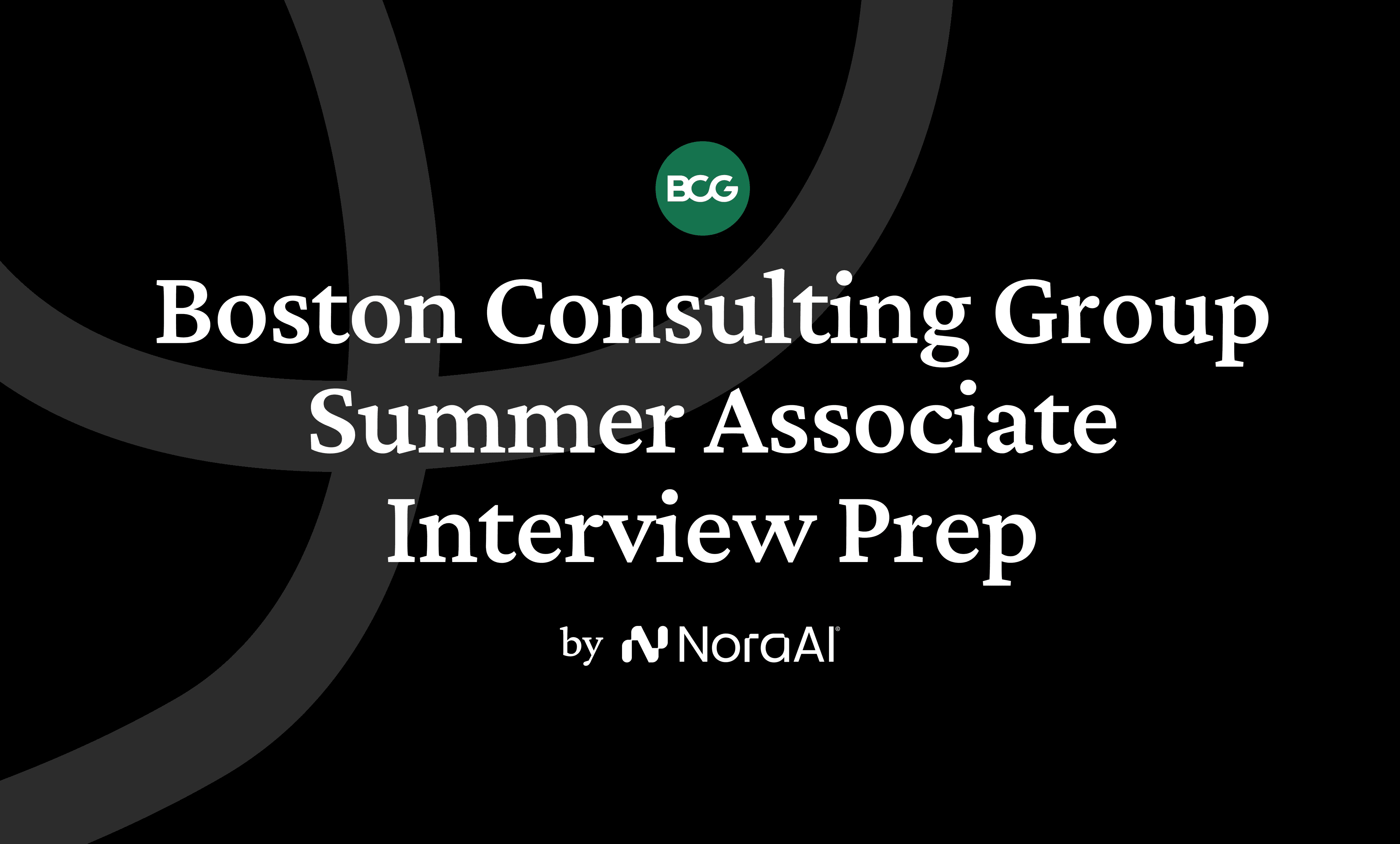 Boston Consulting Group Summer Associate Interview logo