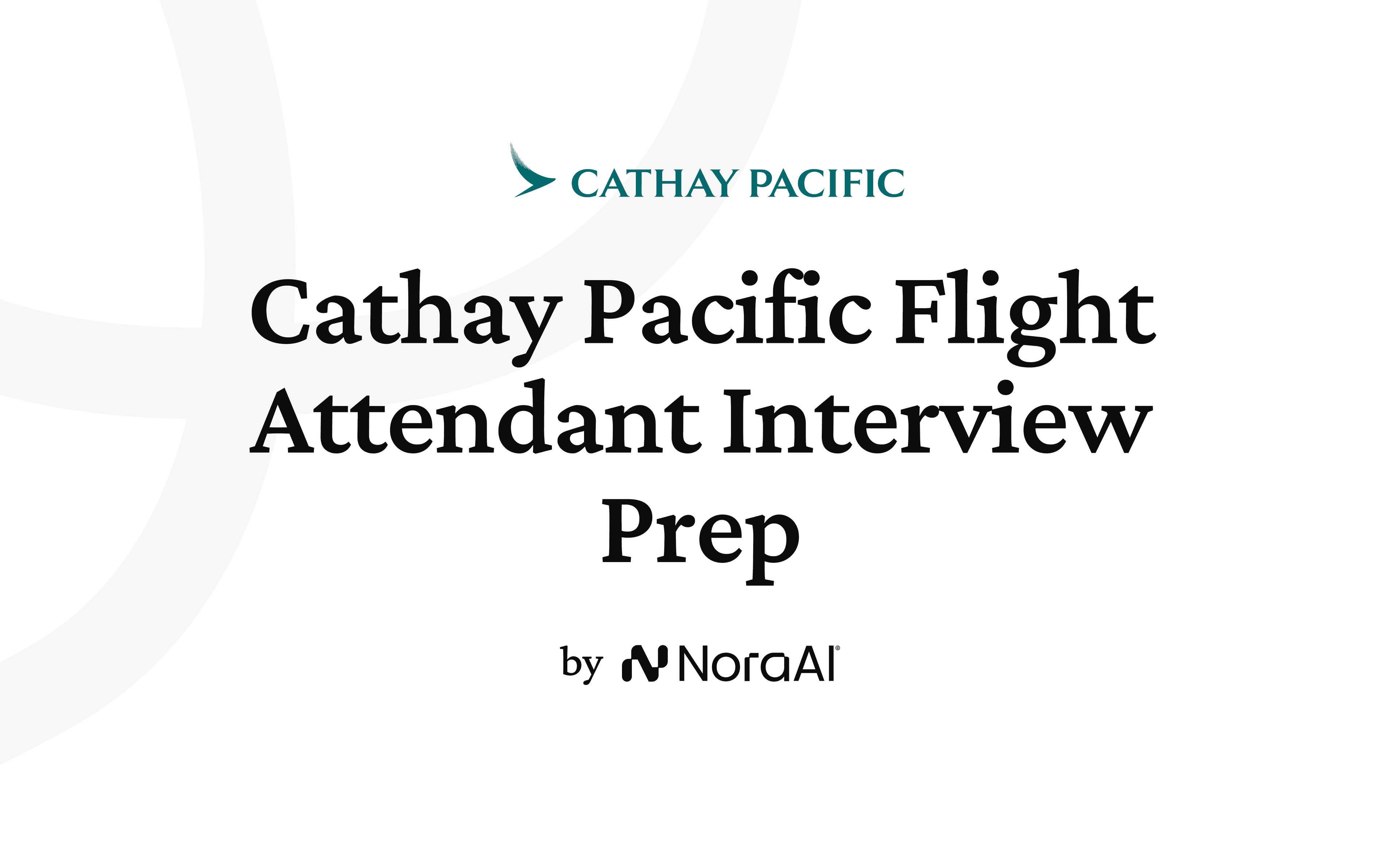 Cathay Pacific Flight Attendant Interview logo