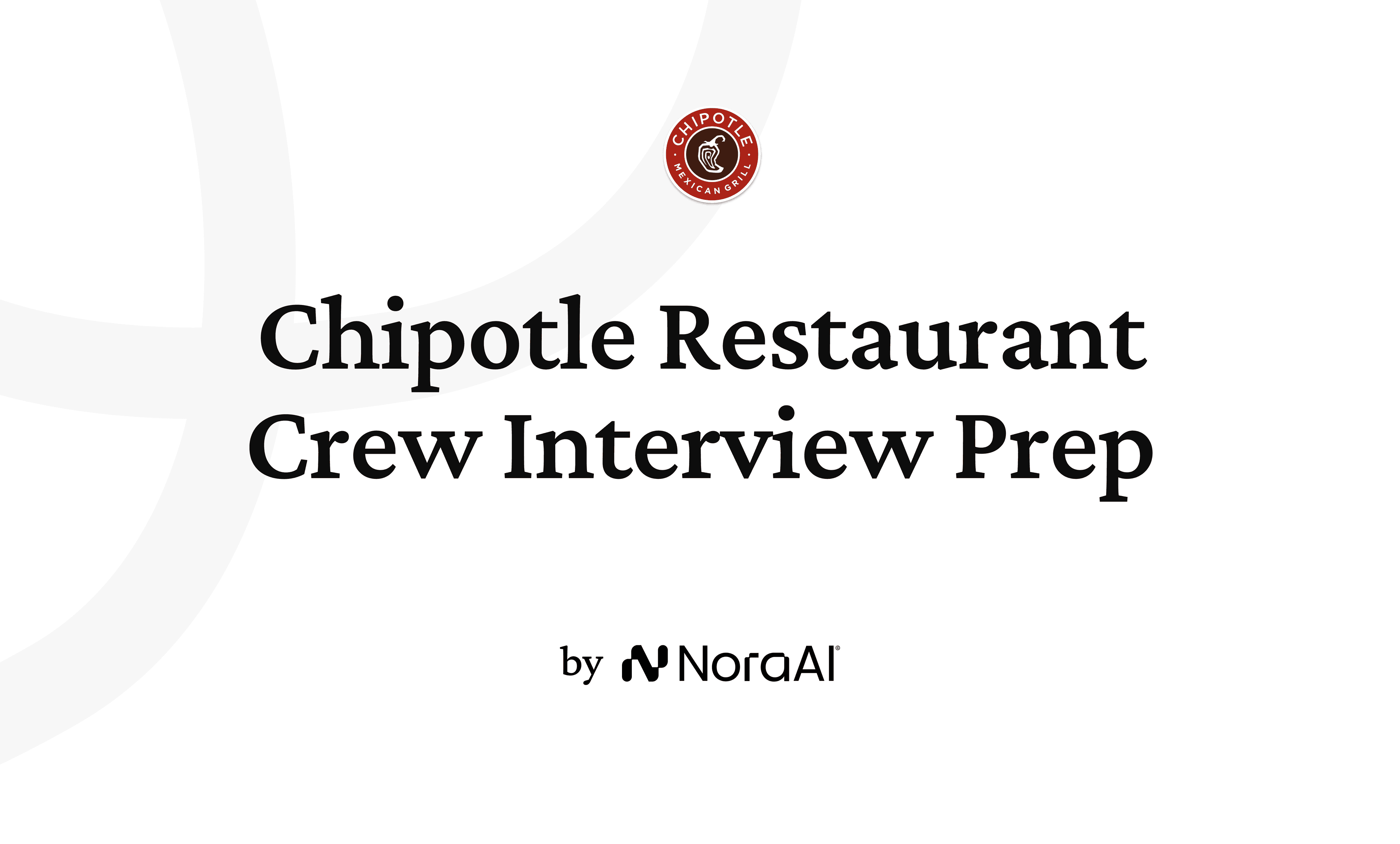 Chipotle Restaurant Crew Interview Logo