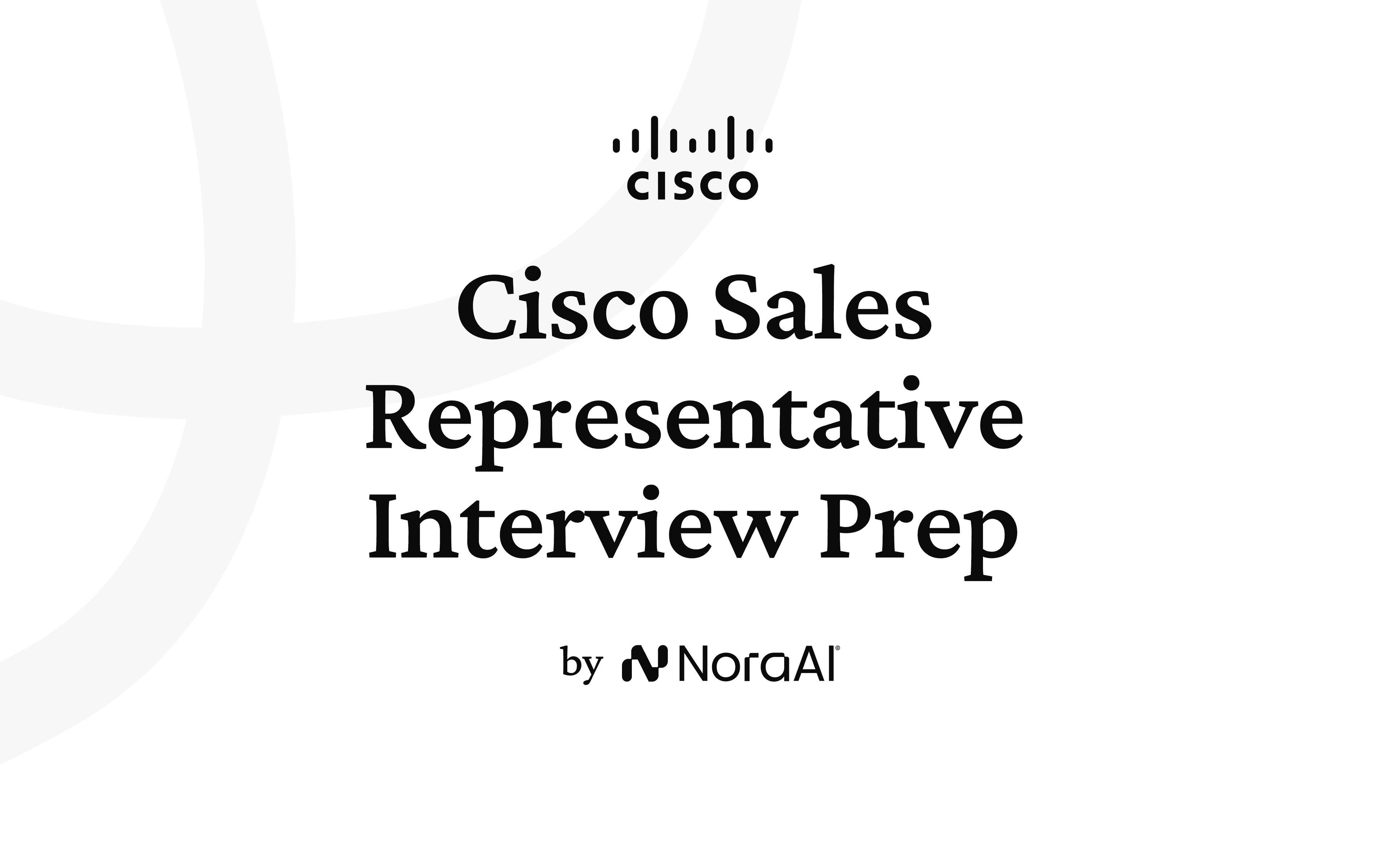 Cisco Sales Representative Interview logo