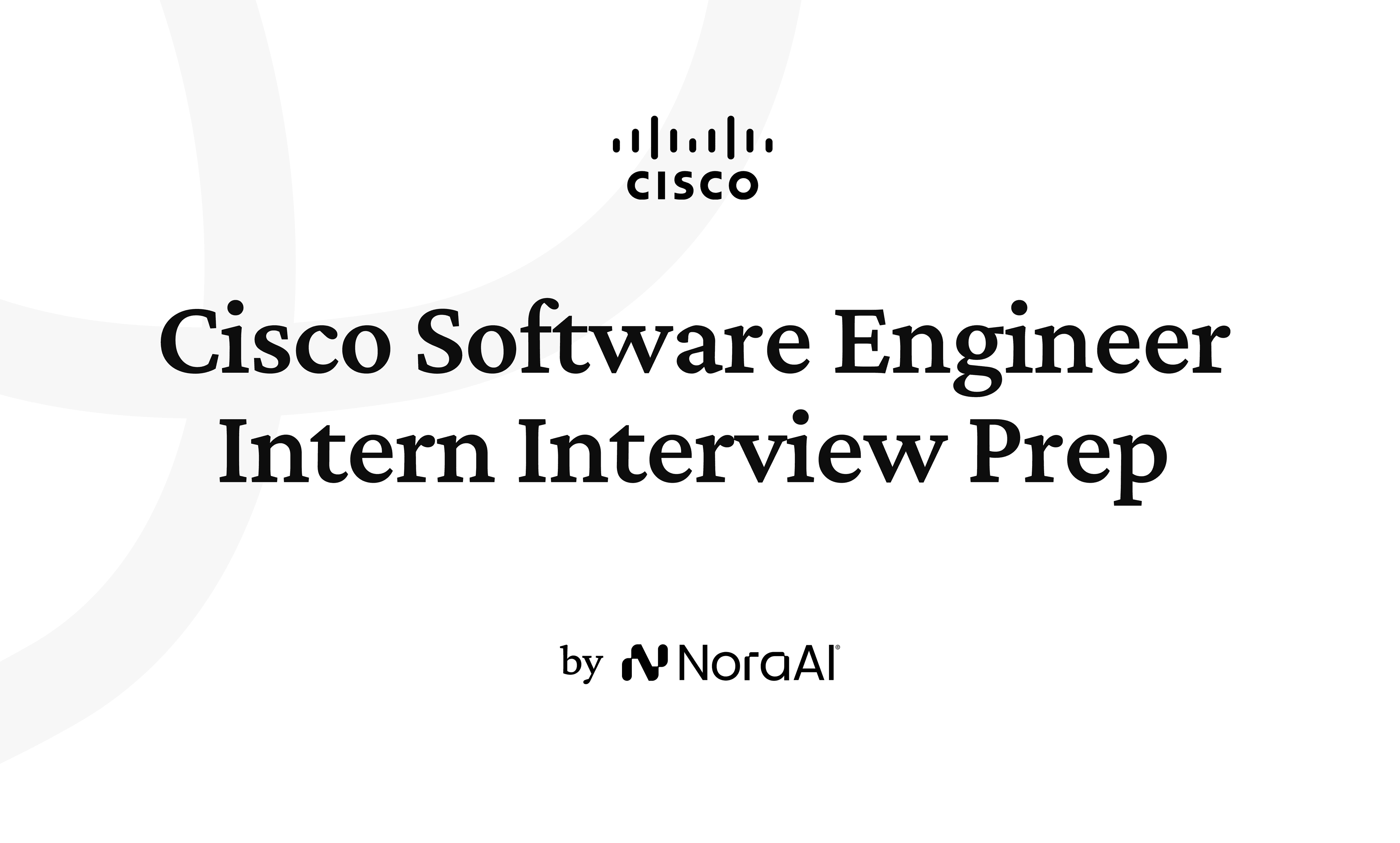 Cisco Software Engineer Intern Interview Logo