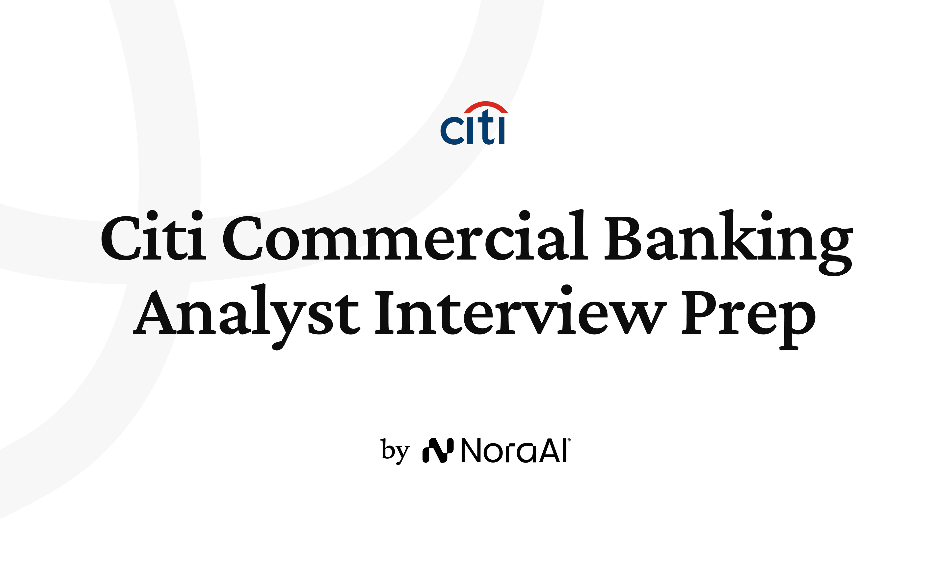 Citi Commercial Banking Analyst Interview logo