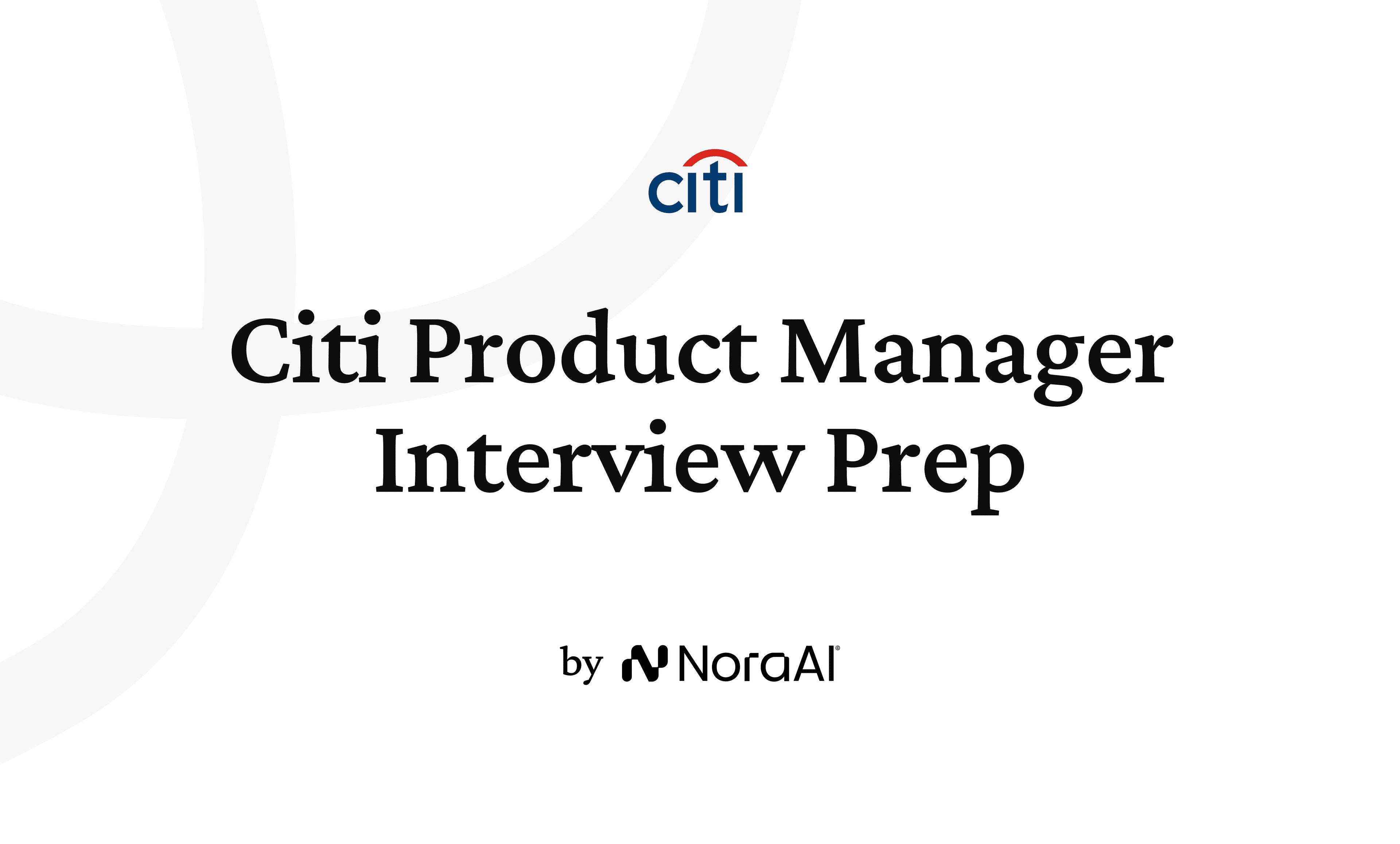 Citi Product Manager Interview logo