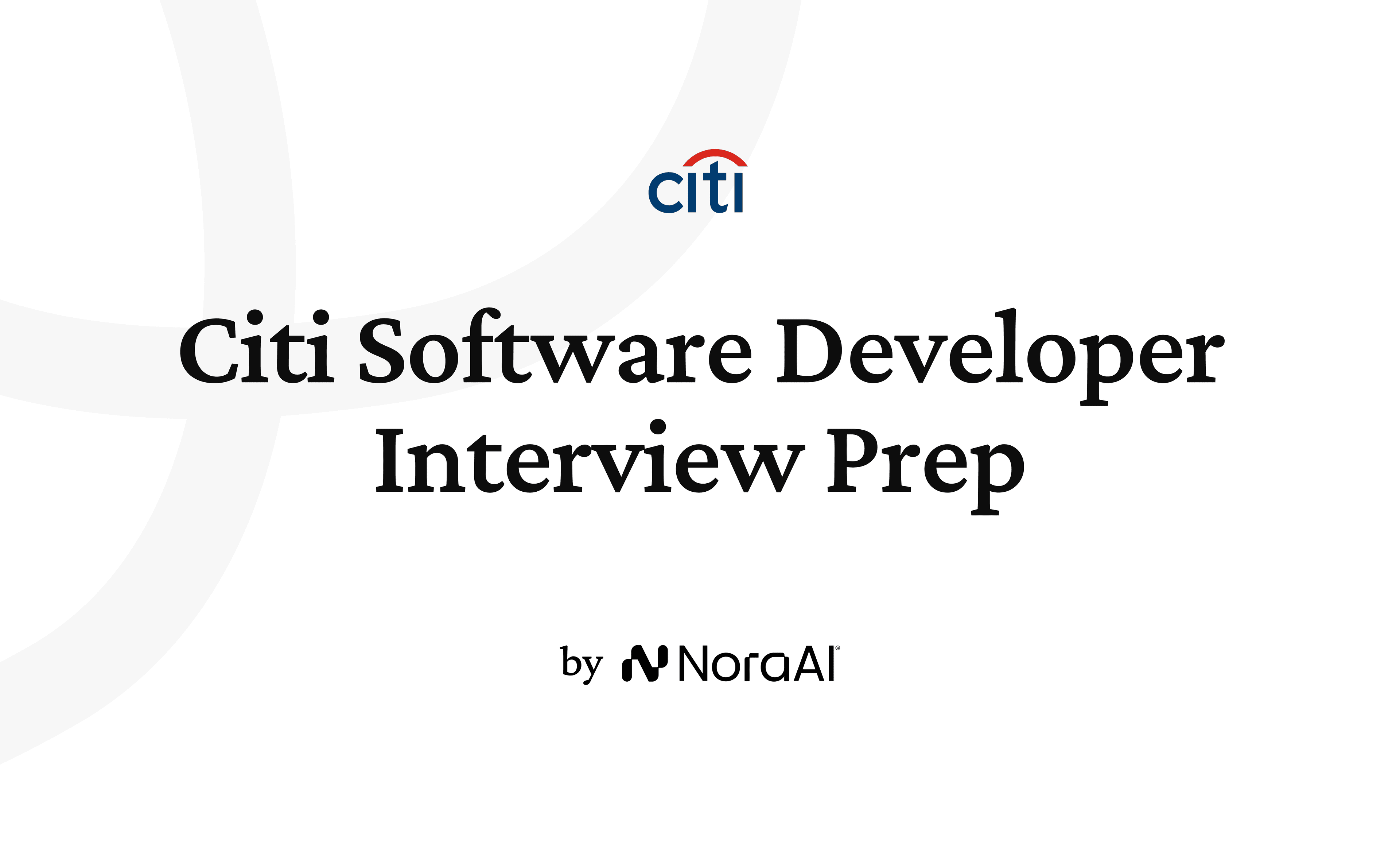 Citi Software Developer Interview logo