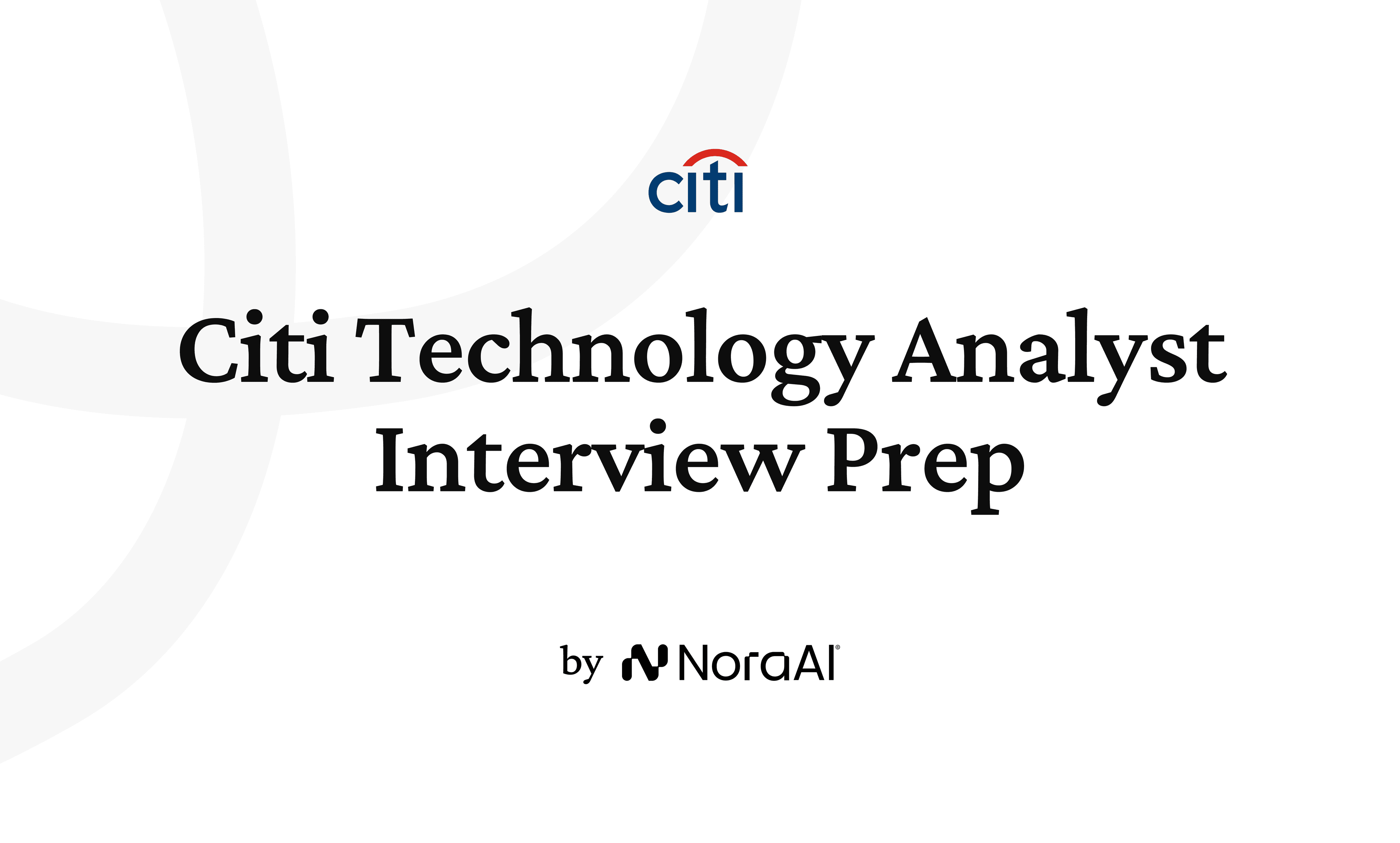 Citi Technology Analyst Interview logo