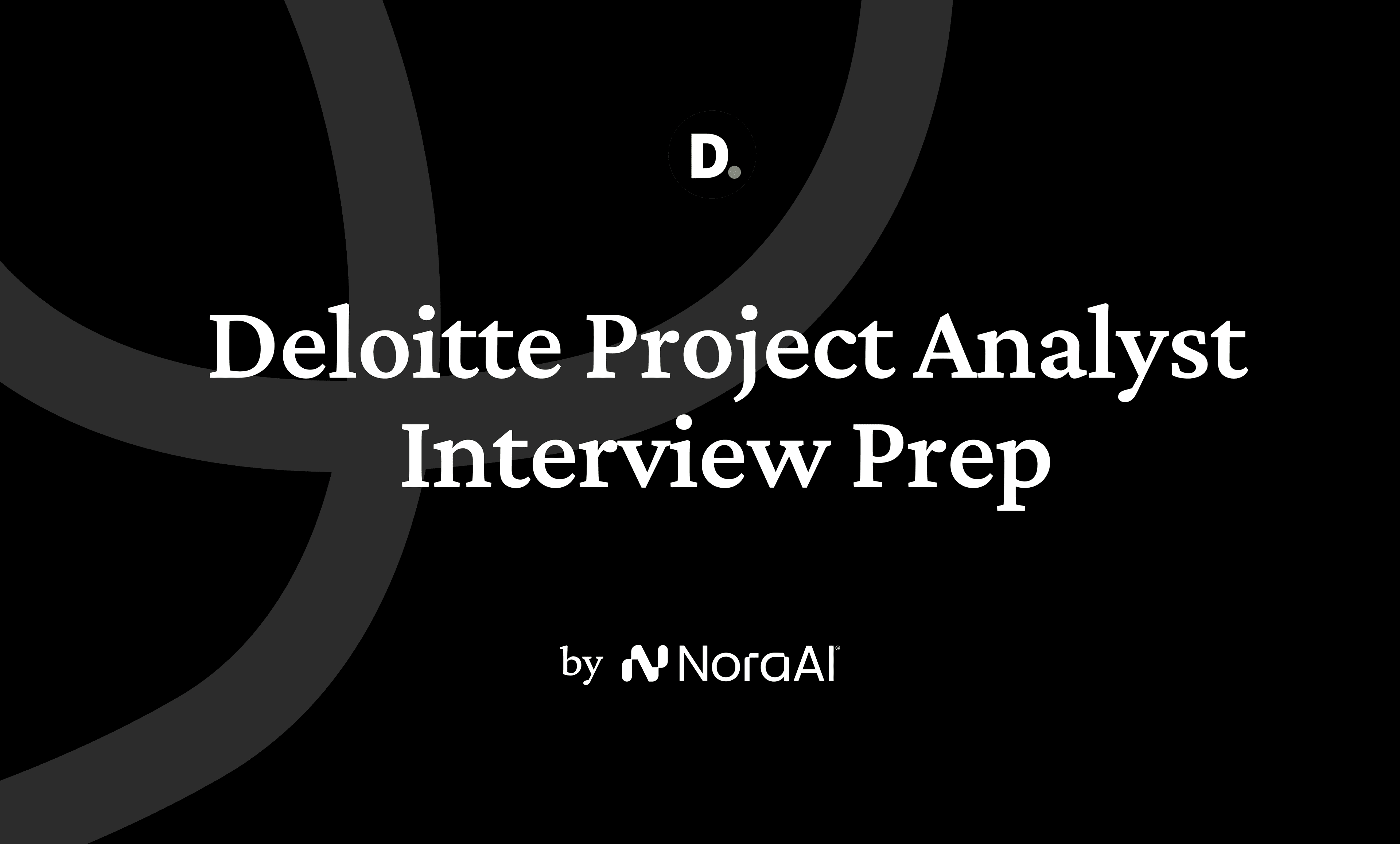 Deloitte Project Analyst Interview Logo