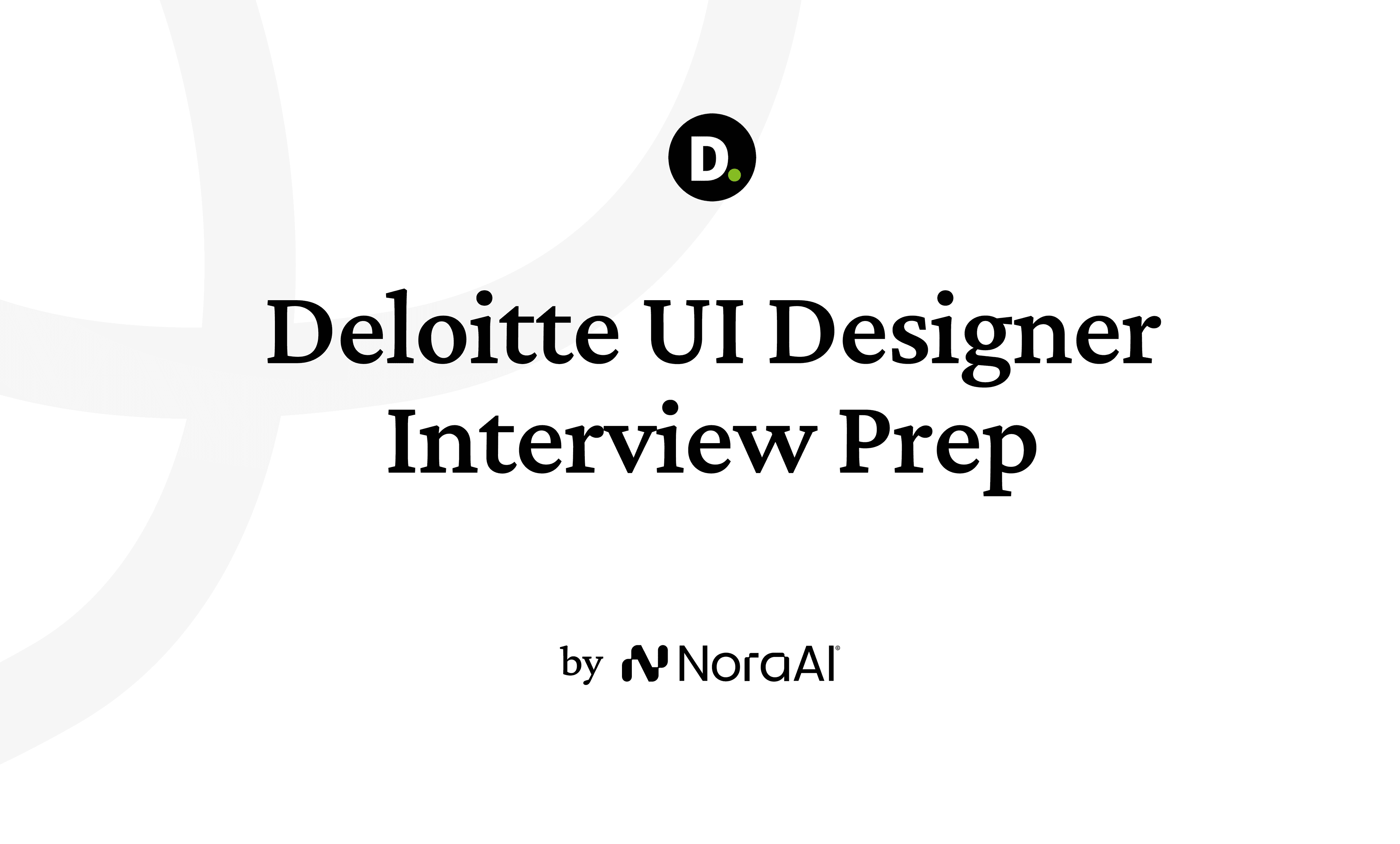 Deloitte UI Designer Interview Logo