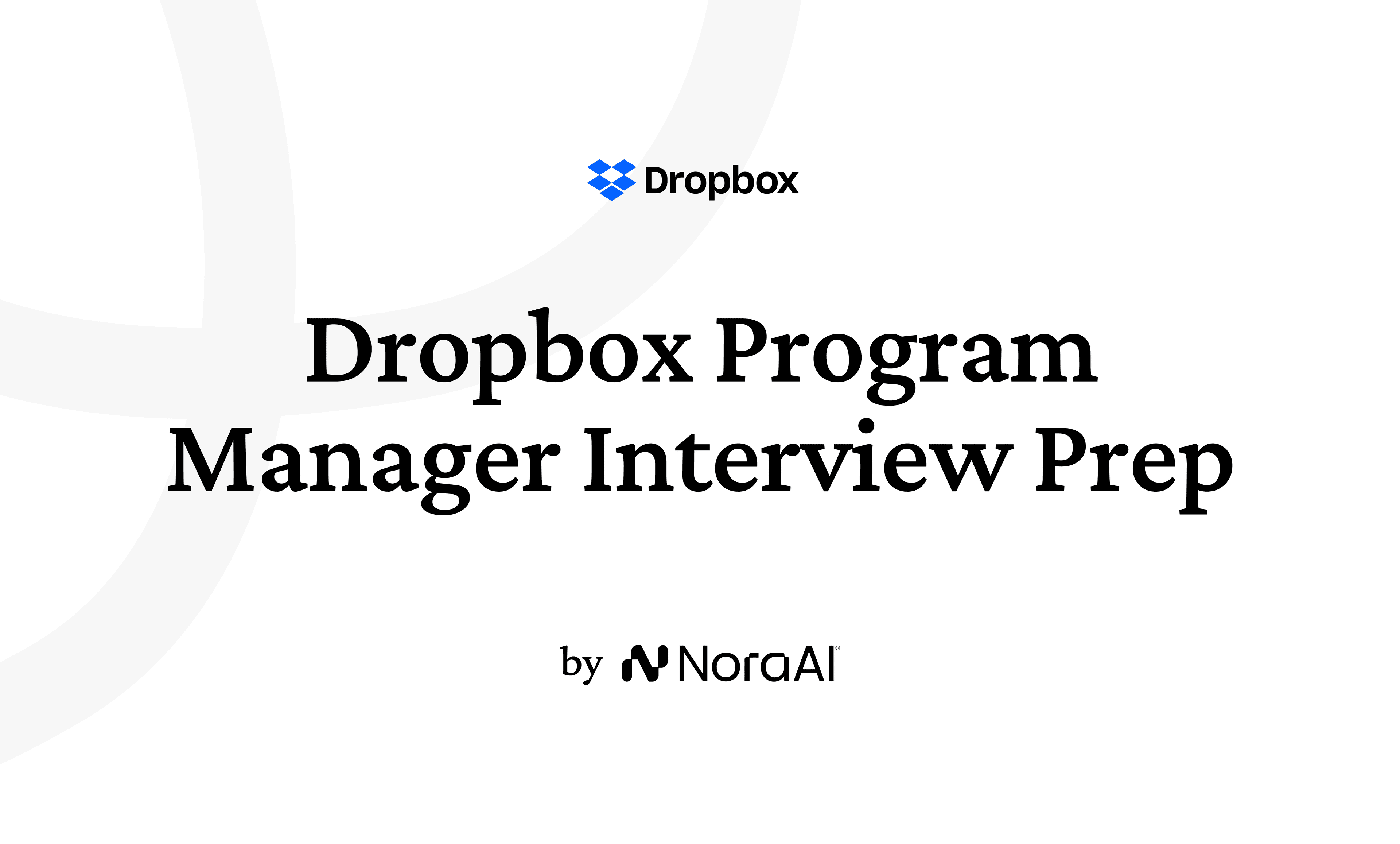 Dropbox Program Manager Interview Logo
