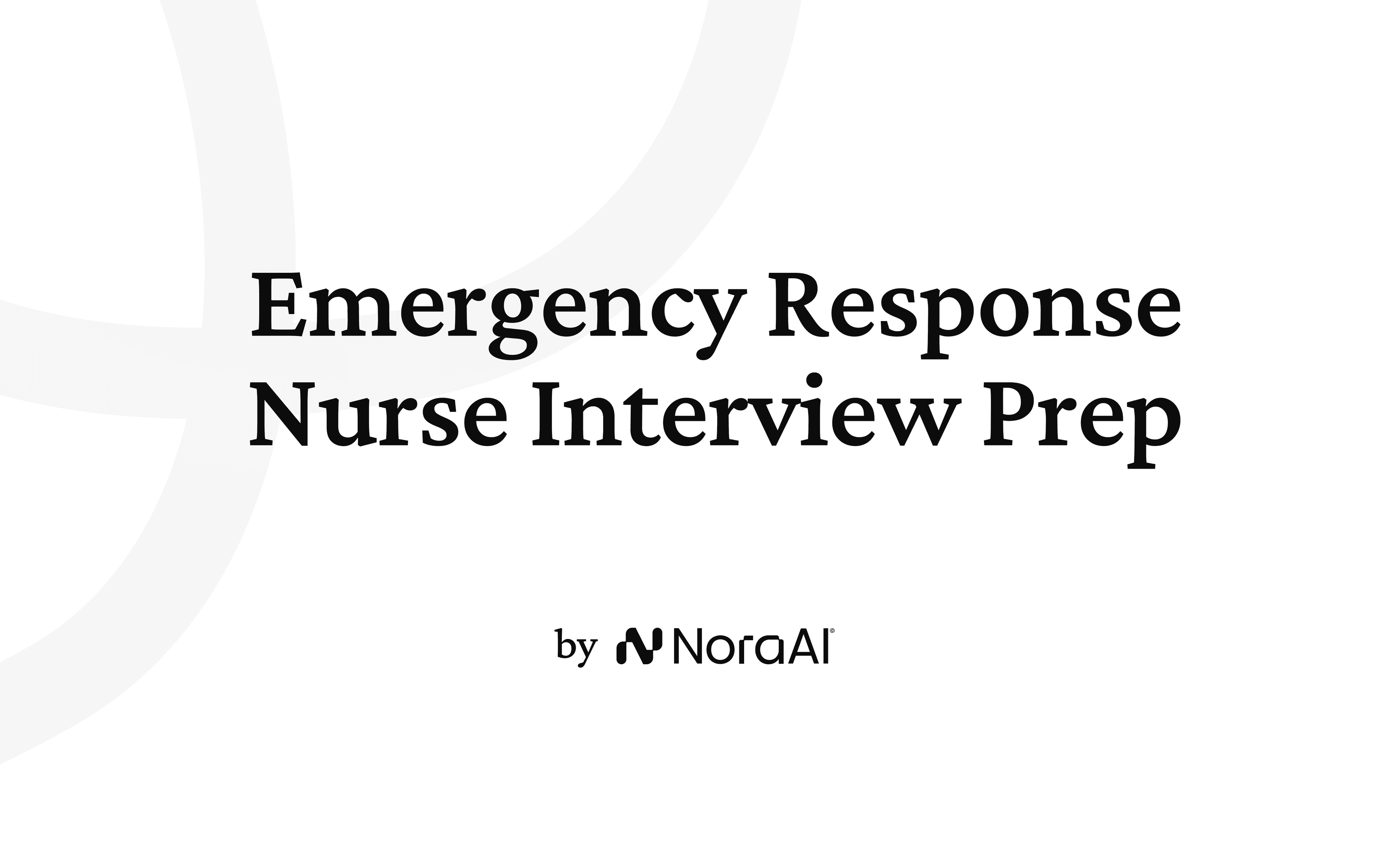 Emergency Response Nurse Interview Prep logo